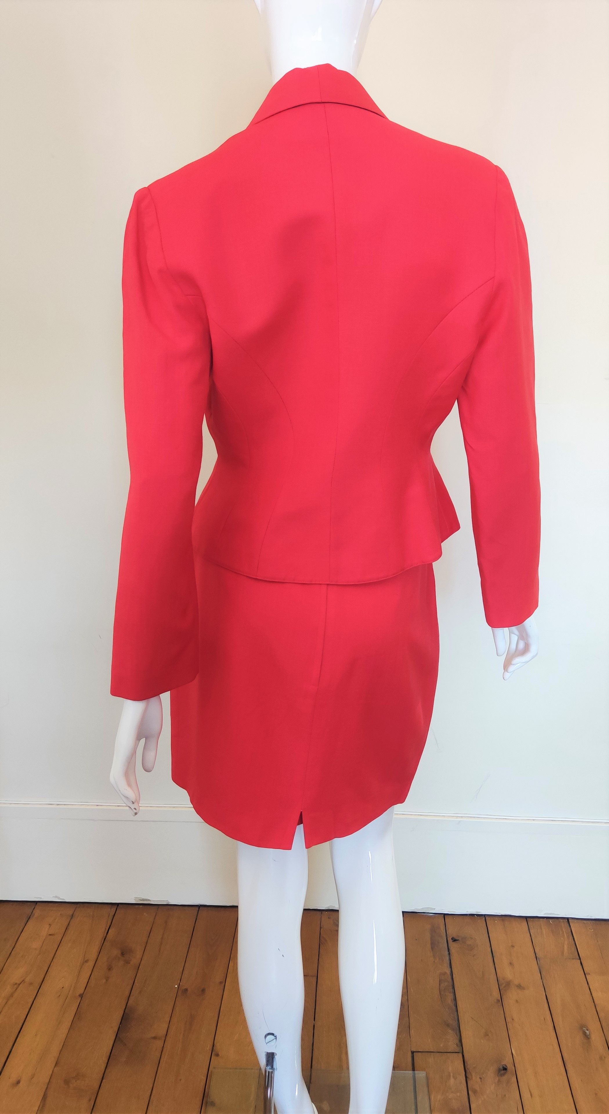 Thierry Mugler Thierry Mugler Vampire Wasp Bee Waist Couture Vintage Suit Size L / US 10 / IT 46 - 6 Thumbnail