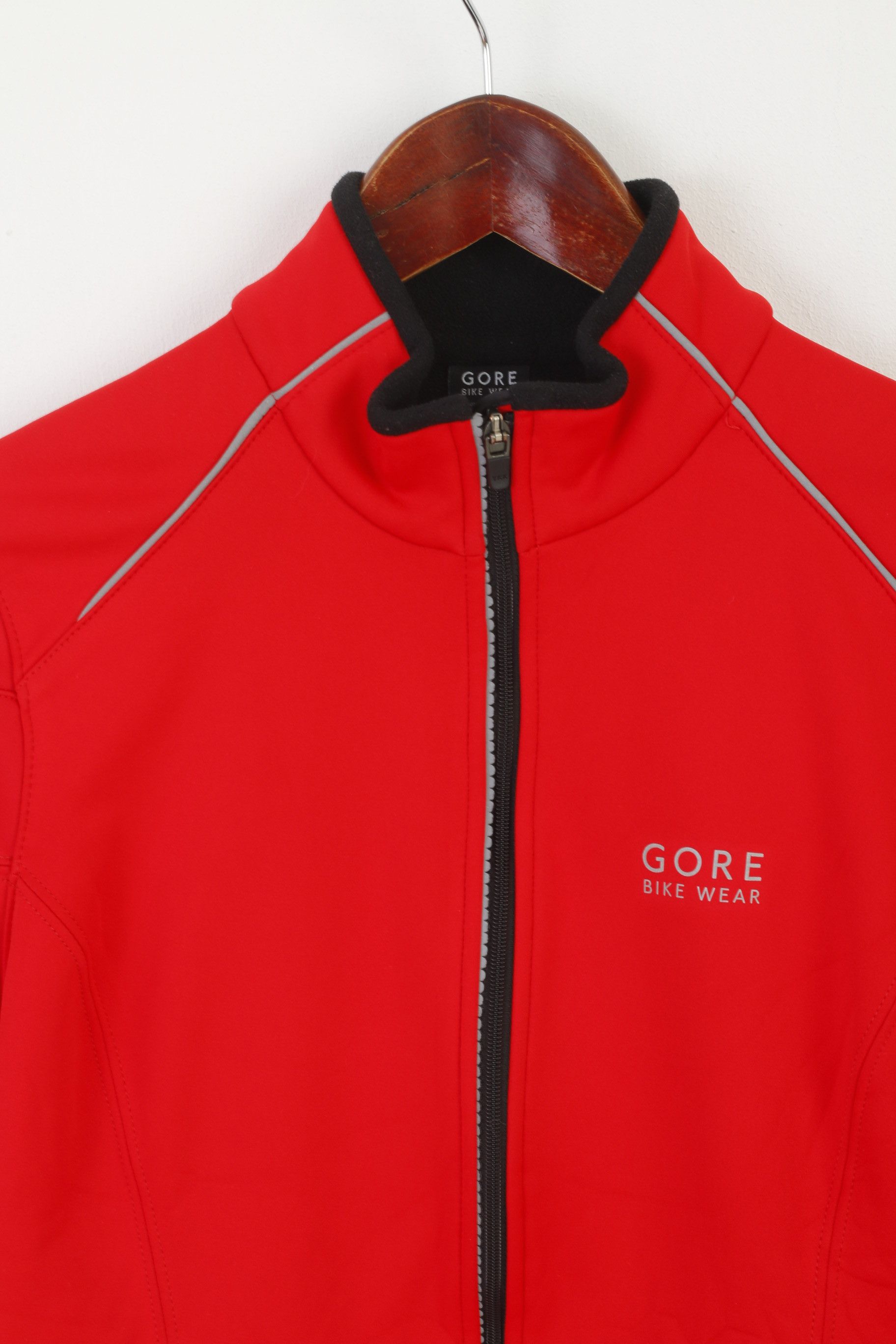 GOREWEAR Gore Bike Wear Women 36 S Jacket Red Soft Shell 5482 Size S / US 4 / IT 40 - 2 Thumbnail