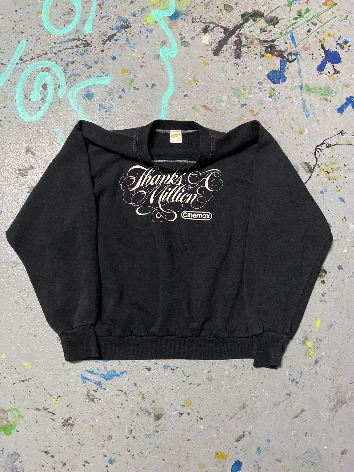 Vintage Vintage Cinemax skater pullover crewneck 1980s Size US M / EU 48-50 / 2 - 3 Thumbnail
