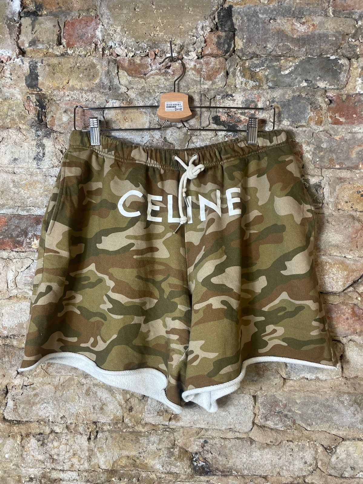 Pre-owned Celine Shorts Size L Used In Camo