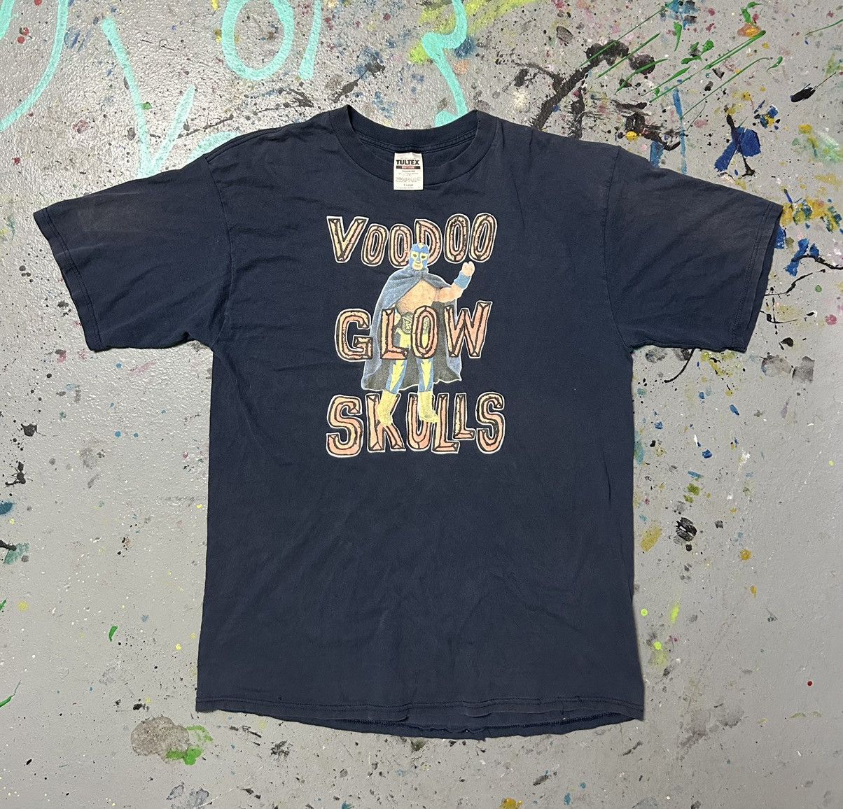 Band Tees × Vintage Vintage Voodoo glow skulls band T-shirt 1990s Size US XL / EU 56 / 4 - 2 Thumbnail