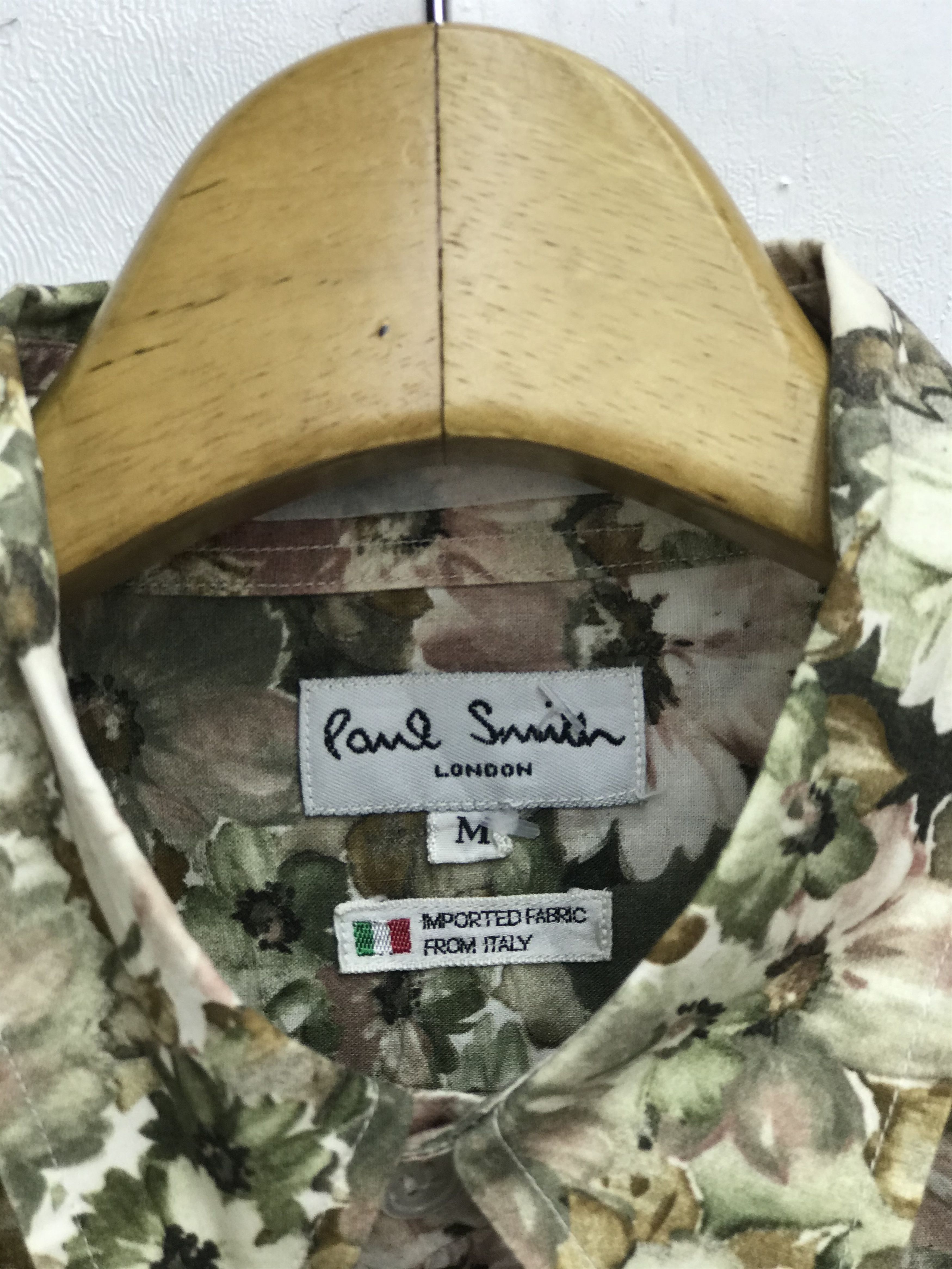 Japanese Brand PAUL SMITH FLORAL DESIGN SHIRT Size US M / EU 48-50 / 2 - 3 Thumbnail