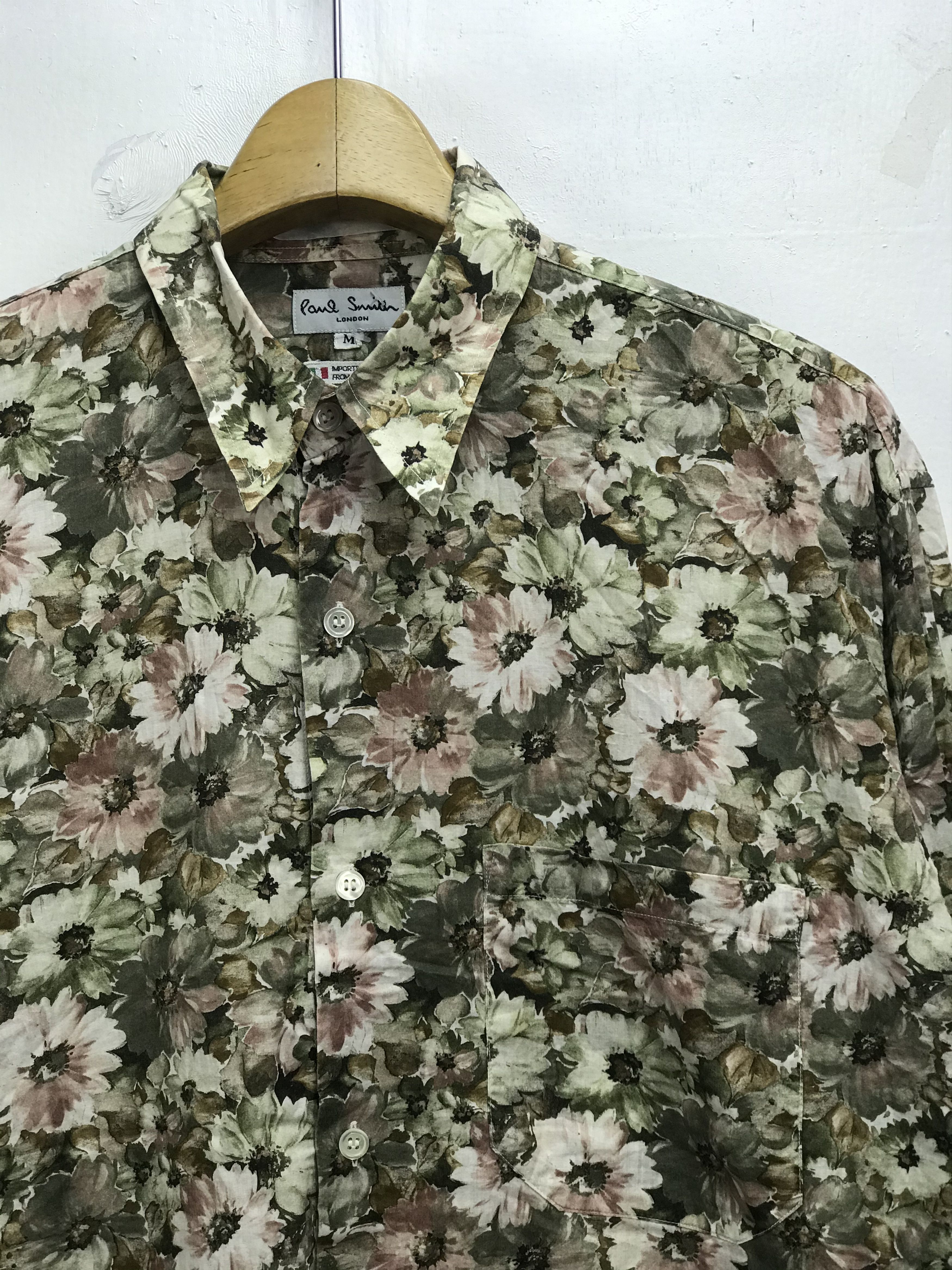 Japanese Brand PAUL SMITH FLORAL DESIGN SHIRT Size US M / EU 48-50 / 2 - 2 Thumbnail