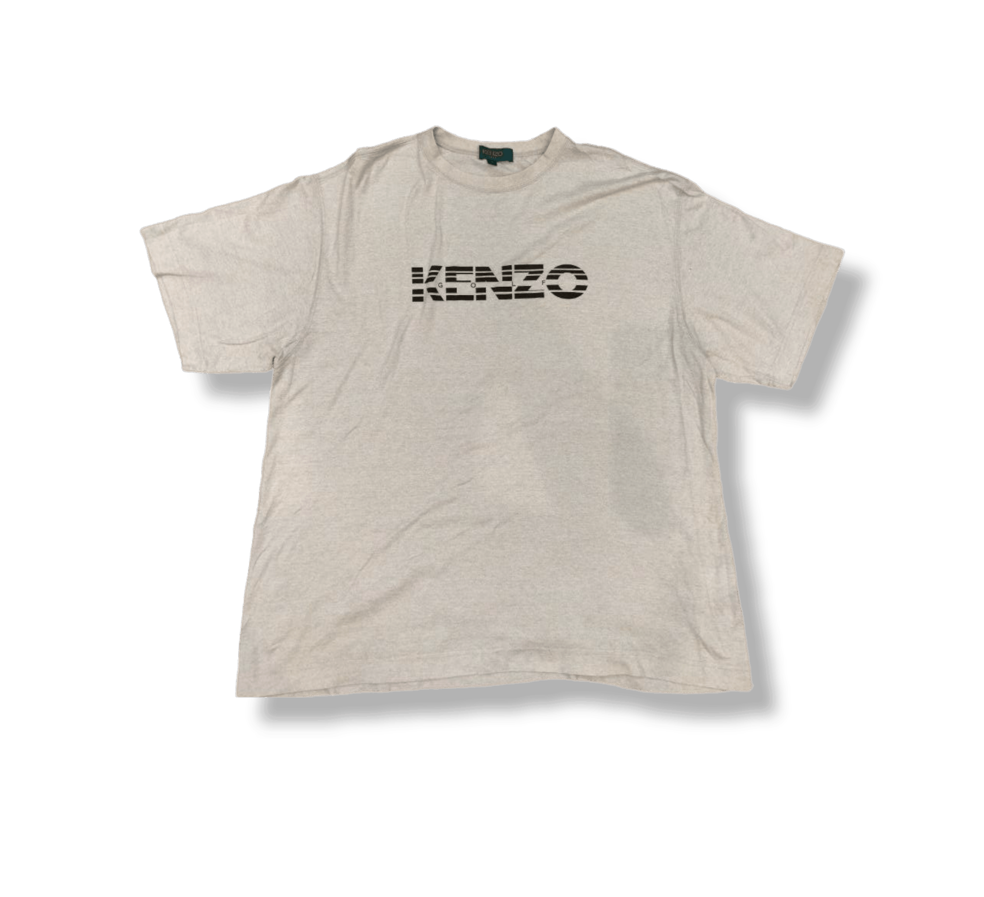 image of kenzo Golf Japan Spellout Tshirt in Cream, Men's (Size 2XL)