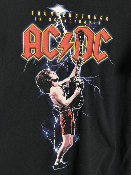 Tour Tee AC/DC Thunderstruck In Scandinavia 2015 Tour T-Shirt | Grailed