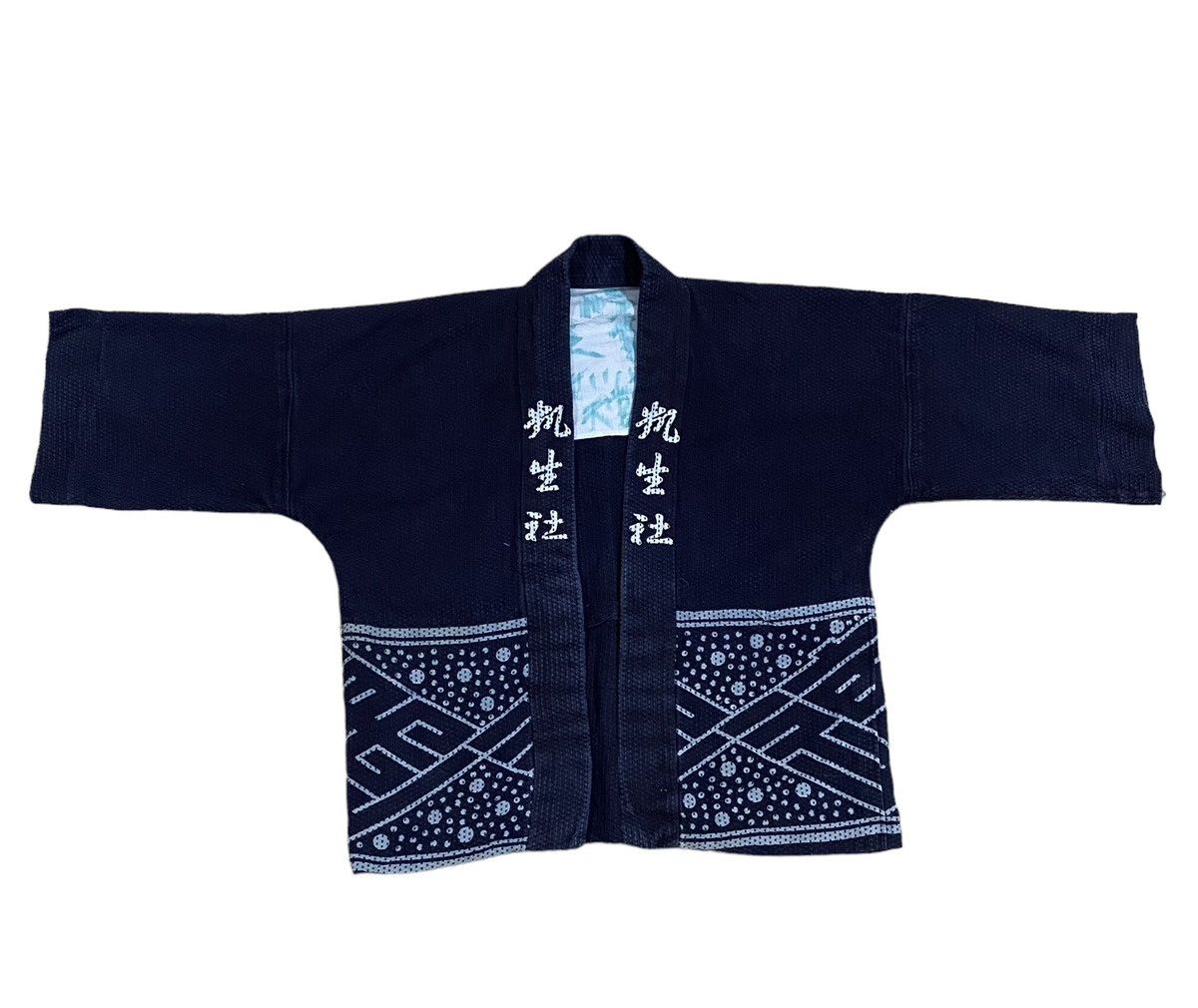 Indigo × Vintage Vtg🔥Japanese Hoari Narogi Indigo Sanjuro Kimono Cardigan Size US L / EU 52-54 / 3 - 15 Thumbnail