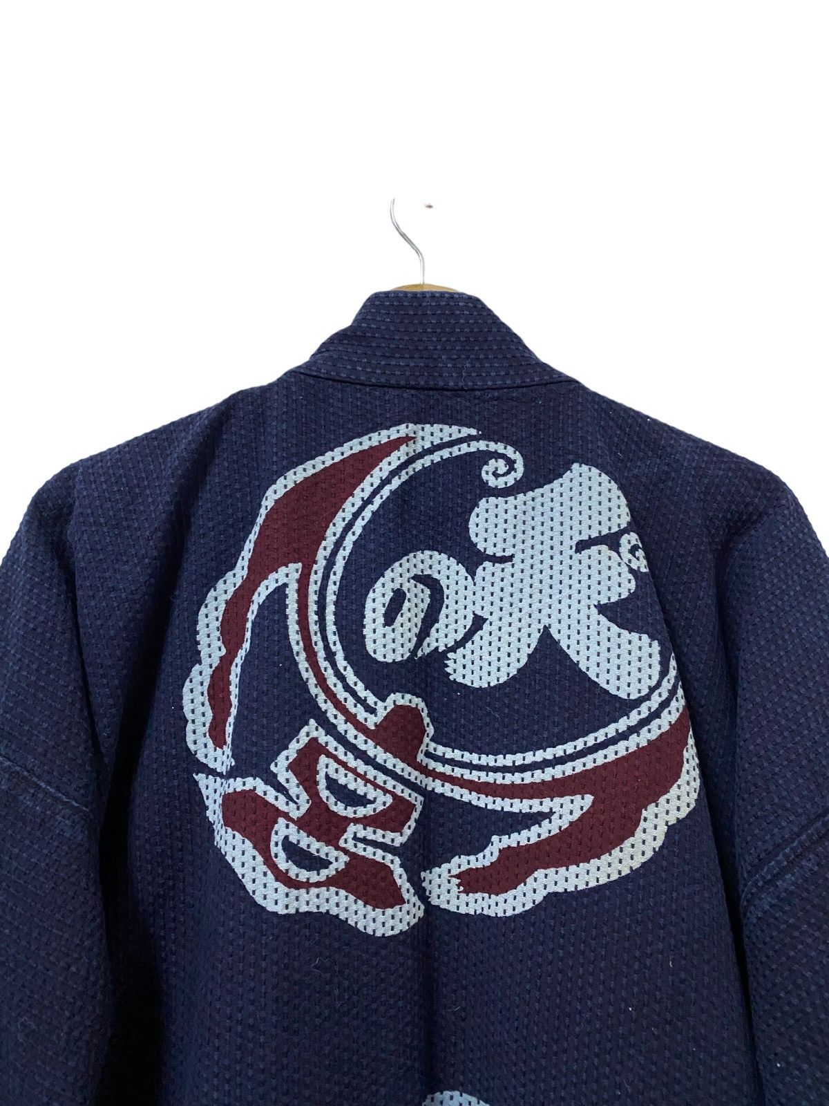 Indigo × Vintage Vtg🔥Japanese Hoari Narogi Indigo Sanjuro Kimono Cardigan Size US L / EU 52-54 / 3 - 9 Thumbnail