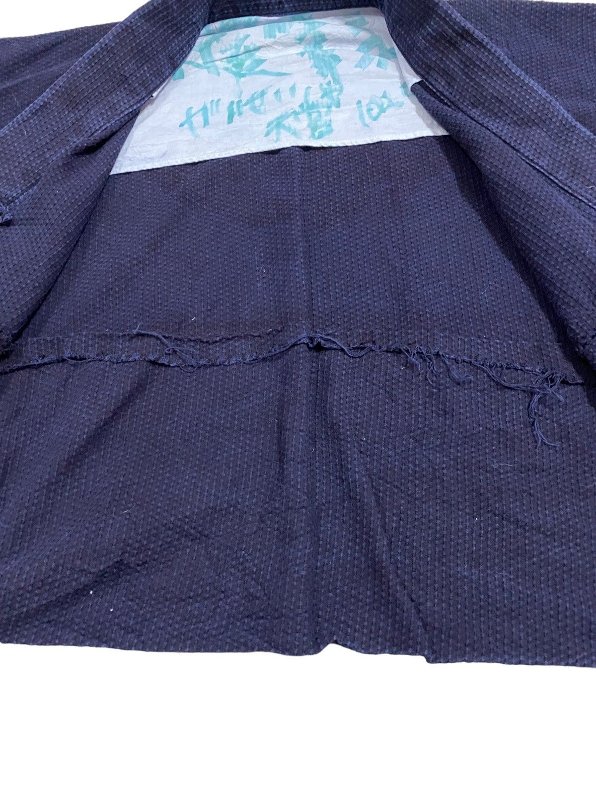 Indigo × Vintage Vtg🔥Japanese Hoari Narogi Indigo Sanjuro Kimono Cardigan Size US L / EU 52-54 / 3 - 18 Thumbnail