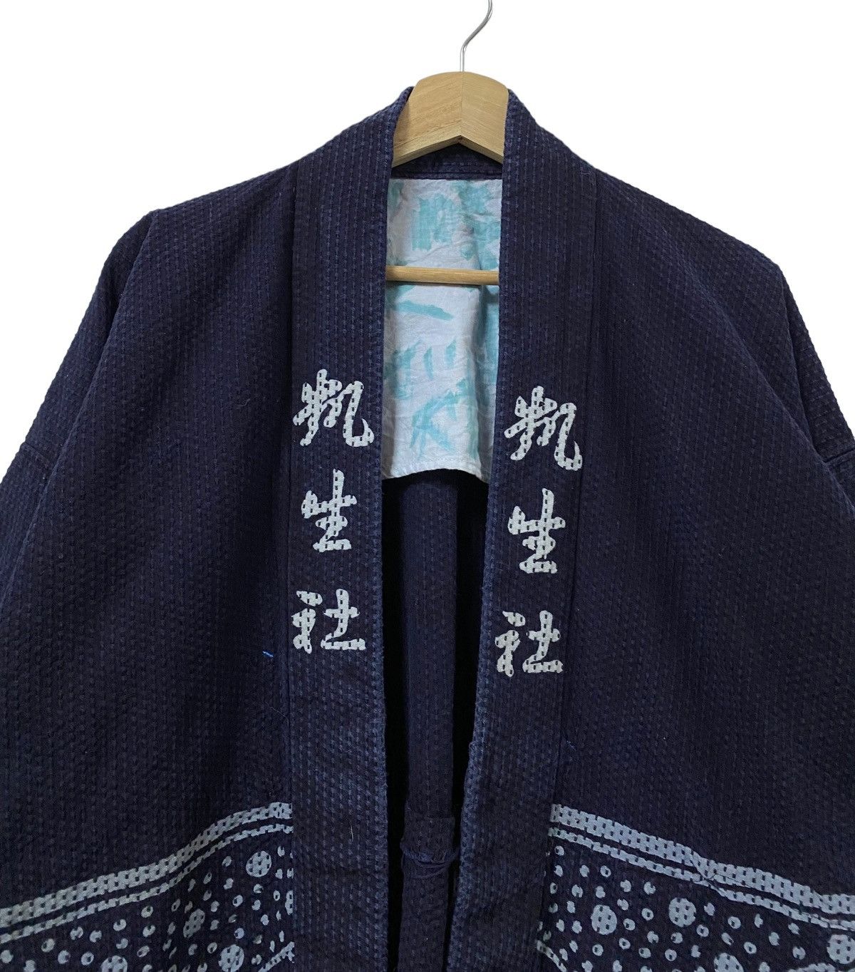 Indigo × Vintage Vtg🔥Japanese Hoari Narogi Indigo Sanjuro Kimono Cardigan Size US L / EU 52-54 / 3 - 3 Thumbnail