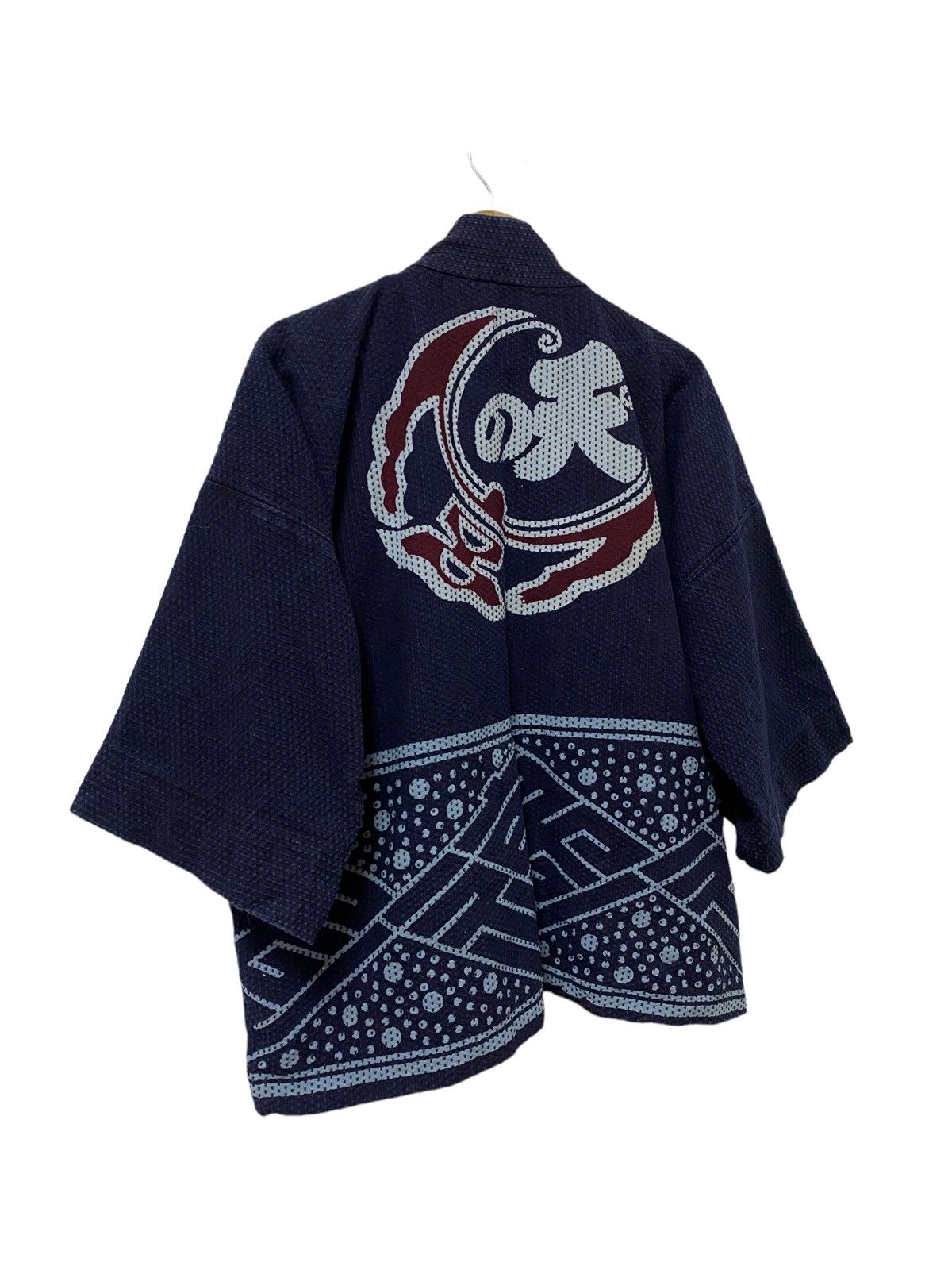 Indigo × Vintage Vtg🔥Japanese Hoari Narogi Indigo Sanjuro Kimono Cardigan Size US L / EU 52-54 / 3 - 11 Thumbnail