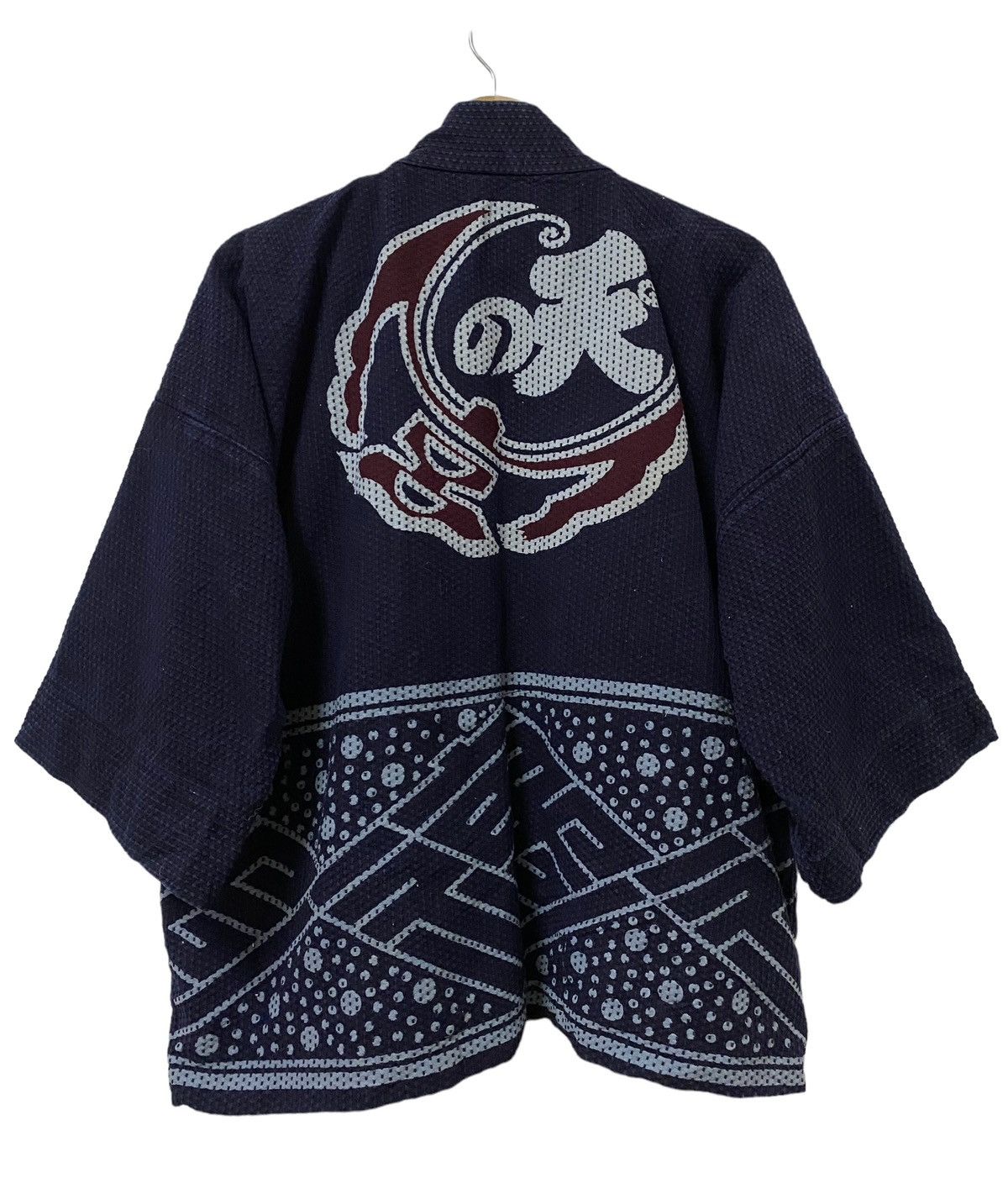 Indigo × Vintage Vtg🔥Japanese Hoari Narogi Indigo Sanjuro Kimono Cardigan Size US L / EU 52-54 / 3 - 2 Thumbnail