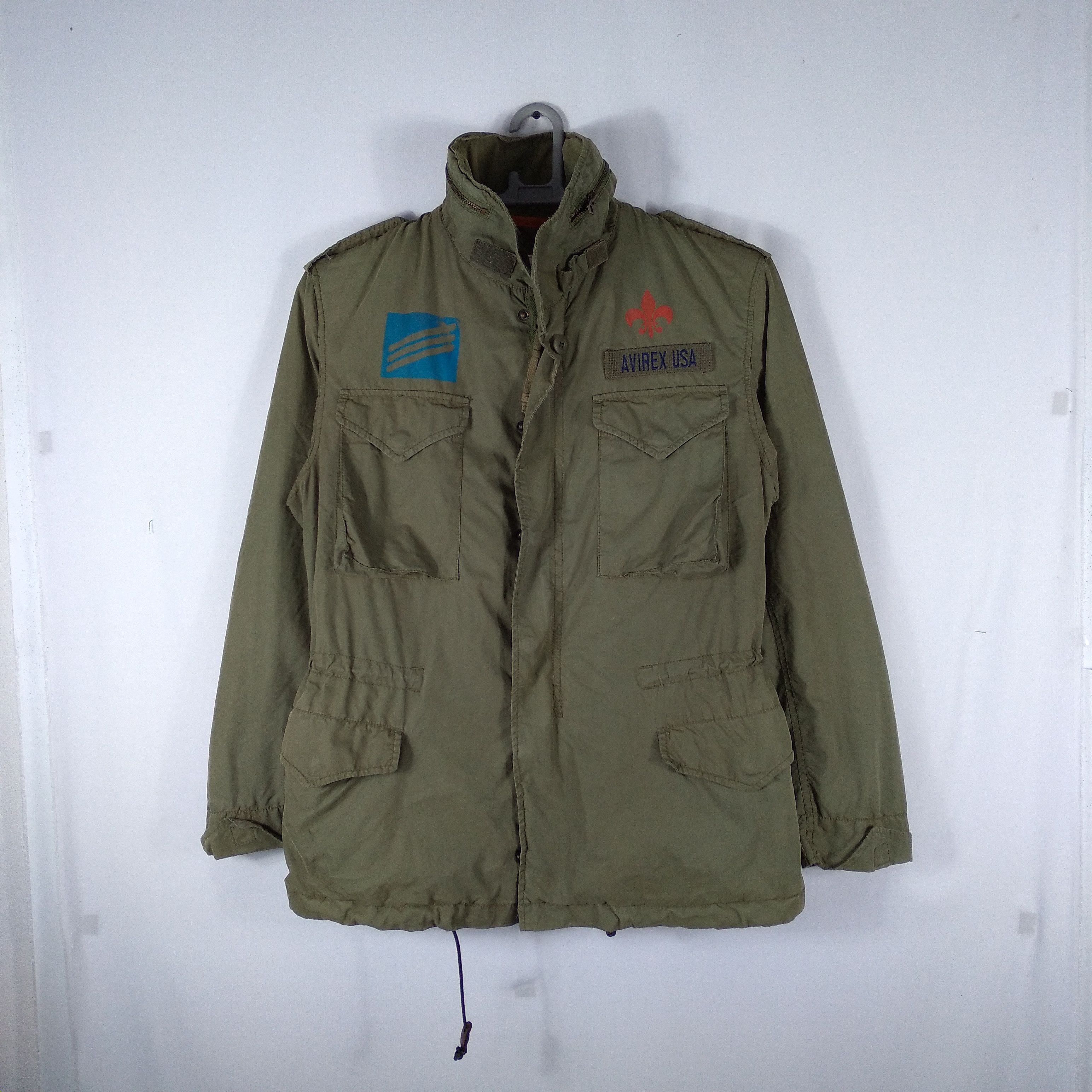 🔥Rare🔥AVIREX World War Dixi 75 Army Flight Bomber Jacket