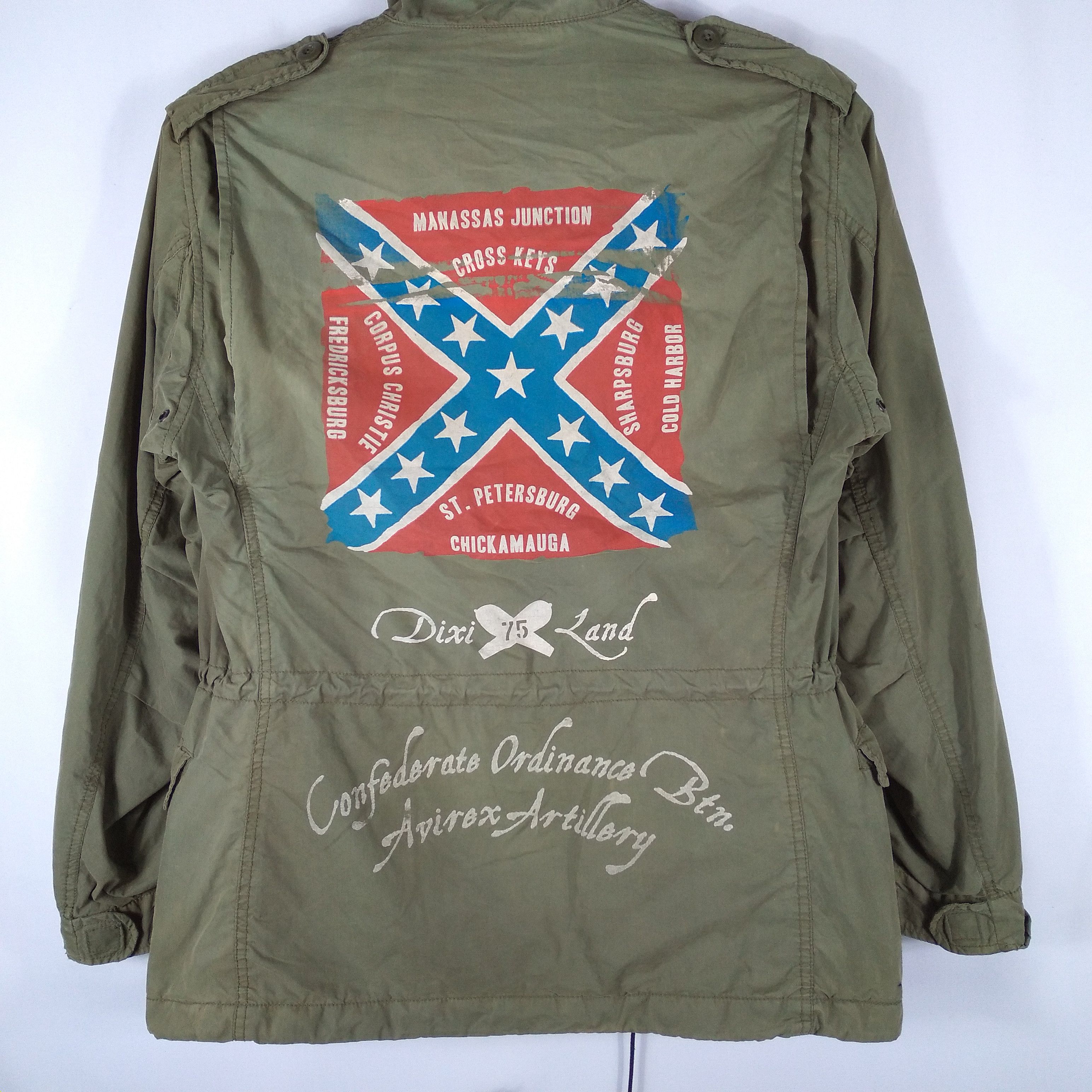 Avirex 🔥Rare🔥AVIREX World War Dixi 75 Army Flight Bomber Jacket Size US S / EU 44-46 / 1 - 8 Thumbnail