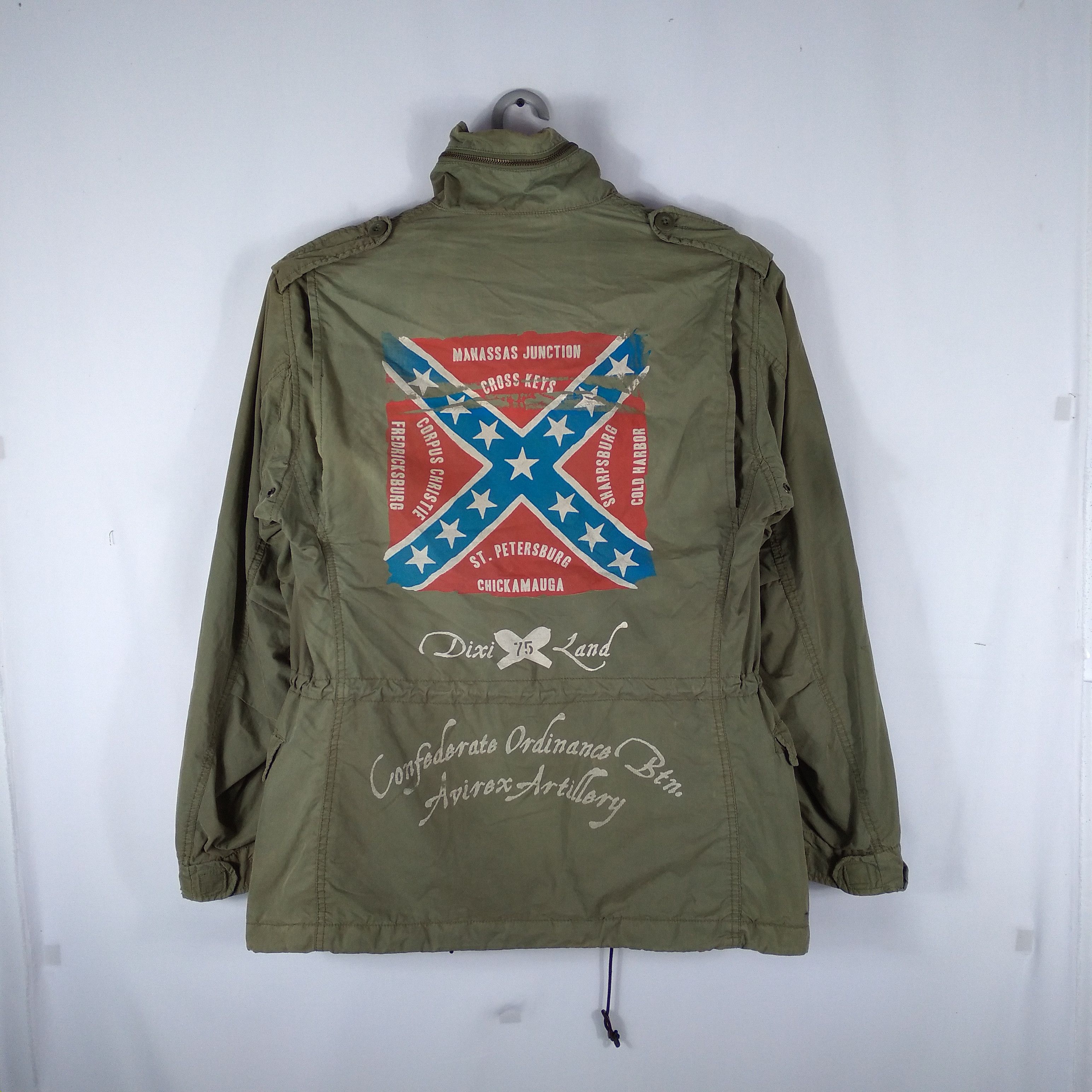 Avirex 🔥Rare🔥AVIREX World War Dixi 75 Army Flight Bomber Jacket Size US S / EU 44-46 / 1 - 6 Thumbnail