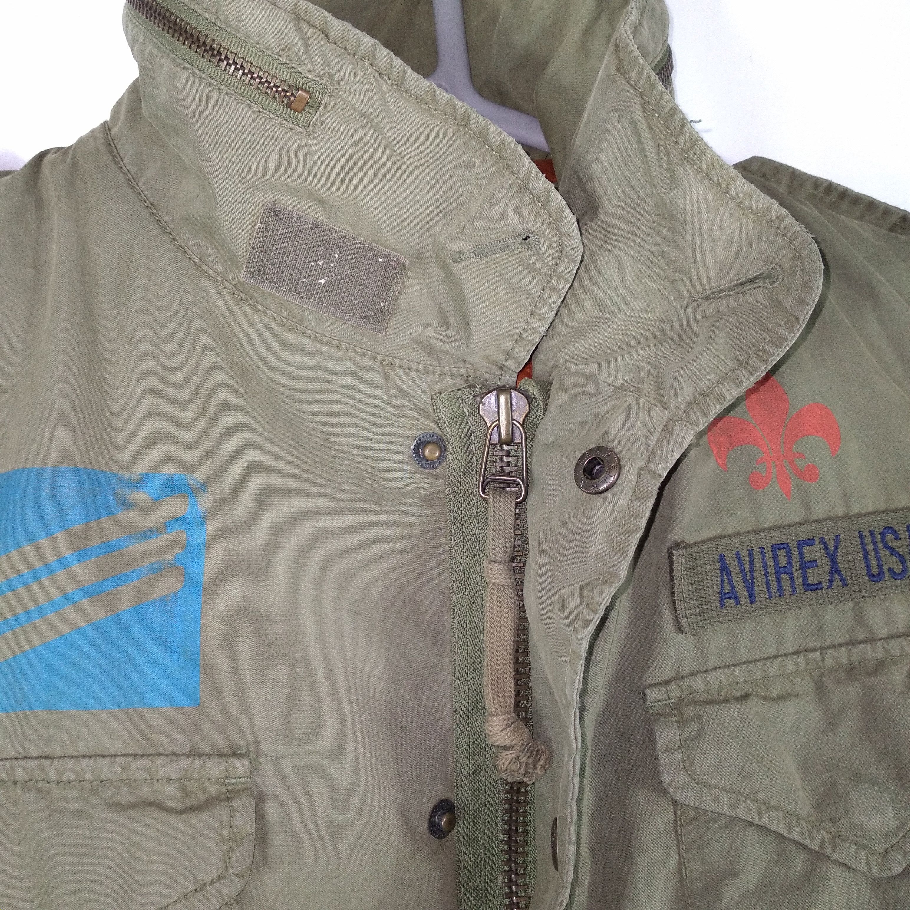 Avirex 🔥Rare🔥AVIREX World War Dixi 75 Army Flight Bomber Jacket Size US S / EU 44-46 / 1 - 15 Thumbnail