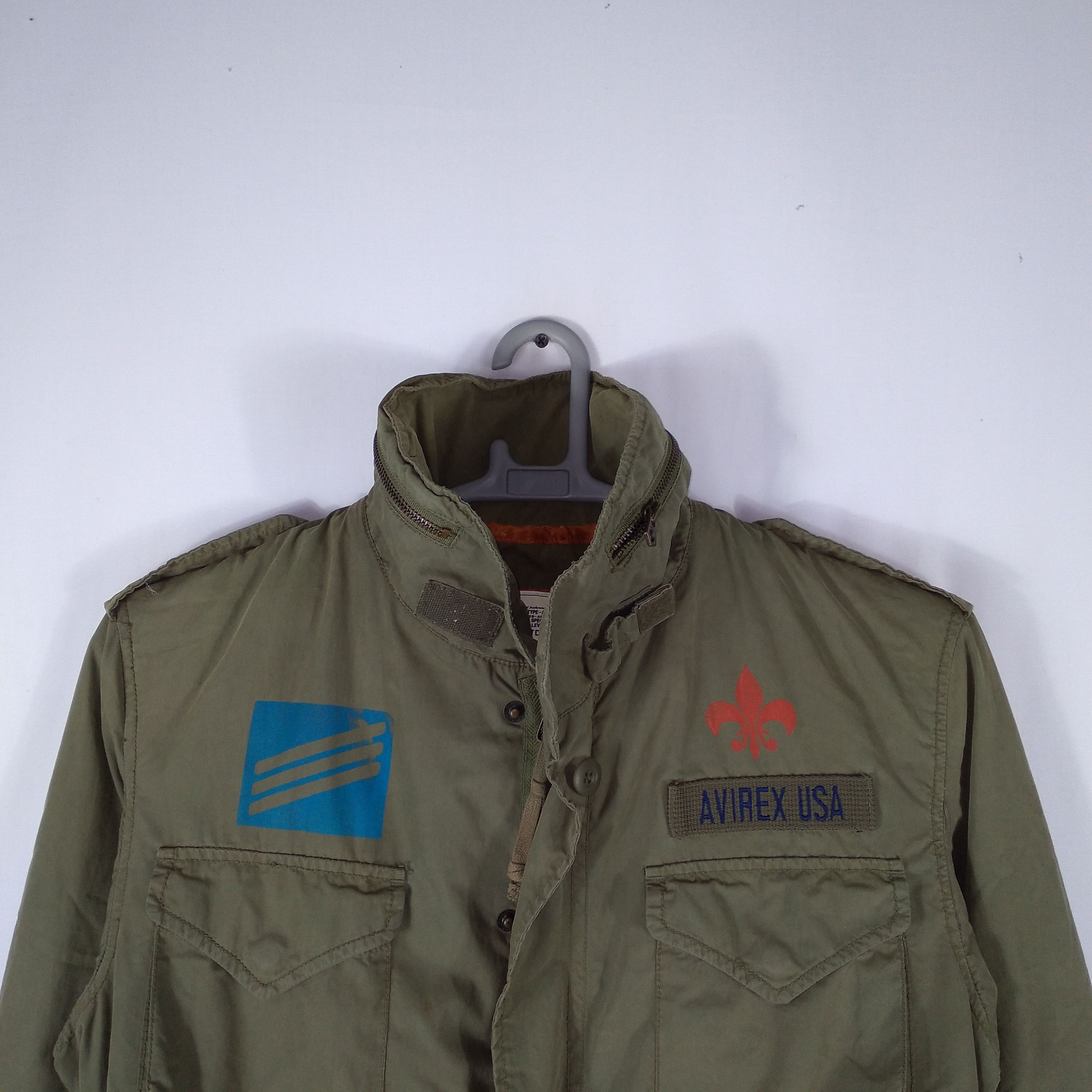 Avirex 🔥Rare🔥AVIREX World War Dixi 75 Army Flight Bomber Jacket Size US S / EU 44-46 / 1 - 2 Thumbnail