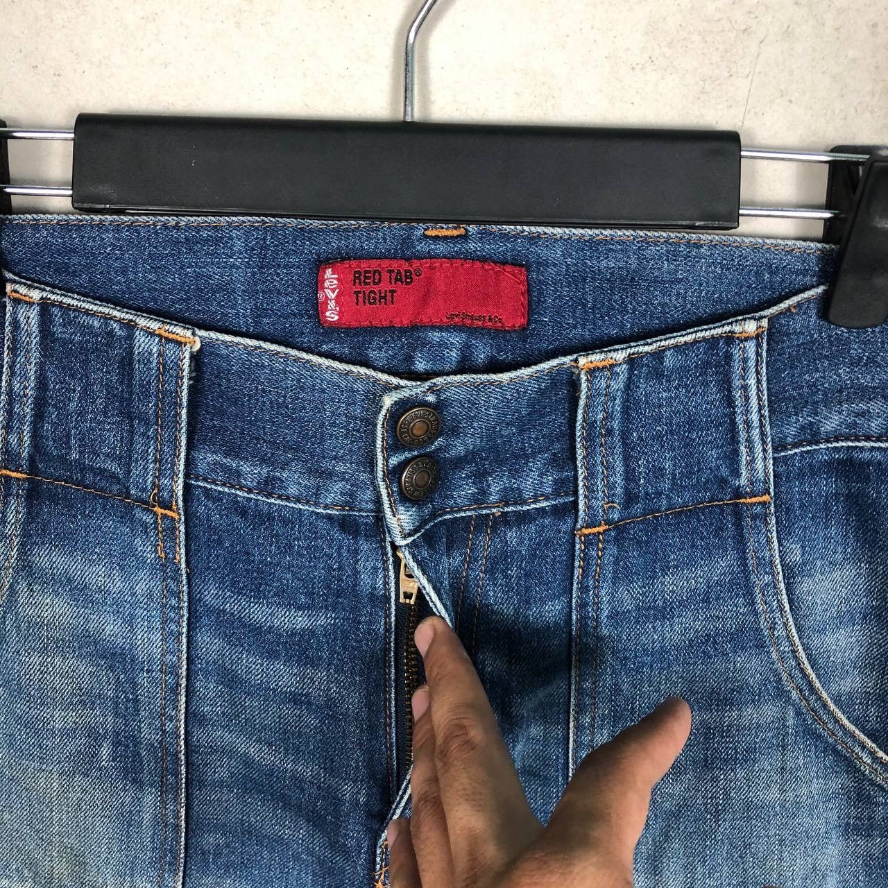 Levi's × Levi's Vintage Clothing Vintage 90s Levi’s Red Tab Thight Bush Pants Levis Jeans Size US 30 / EU 46 - 11 Thumbnail