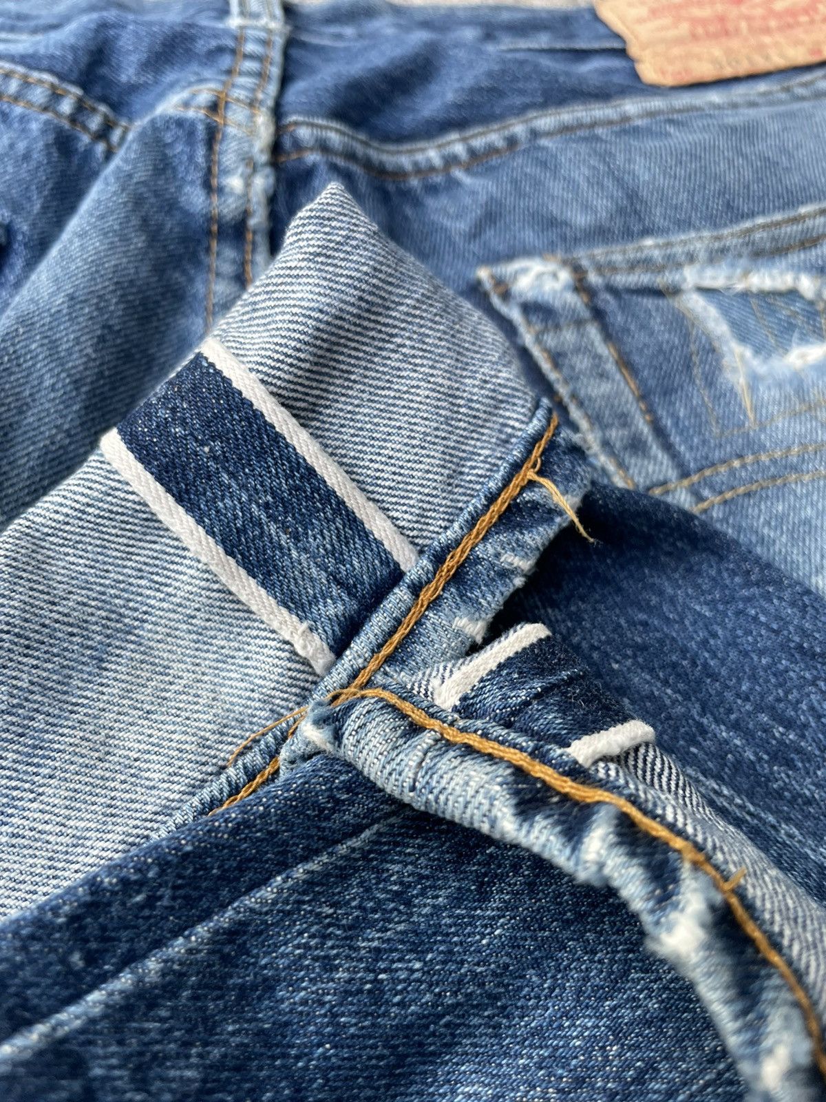 Levi's Levis 501XX E Redline Vintage 1998 Usa Aging Rework Size US 34 / EU 50 - 14 Thumbnail