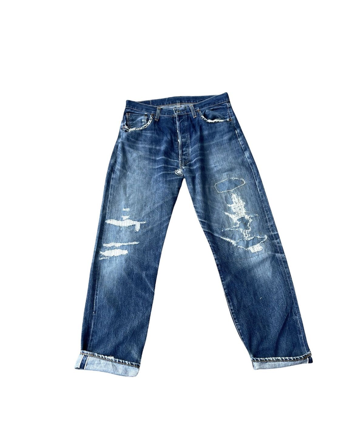 Levi's Levis 501XX E Redline Vintage 1998 Usa Aging Rework Size US 34 / EU 50 - 1 Thumbnail