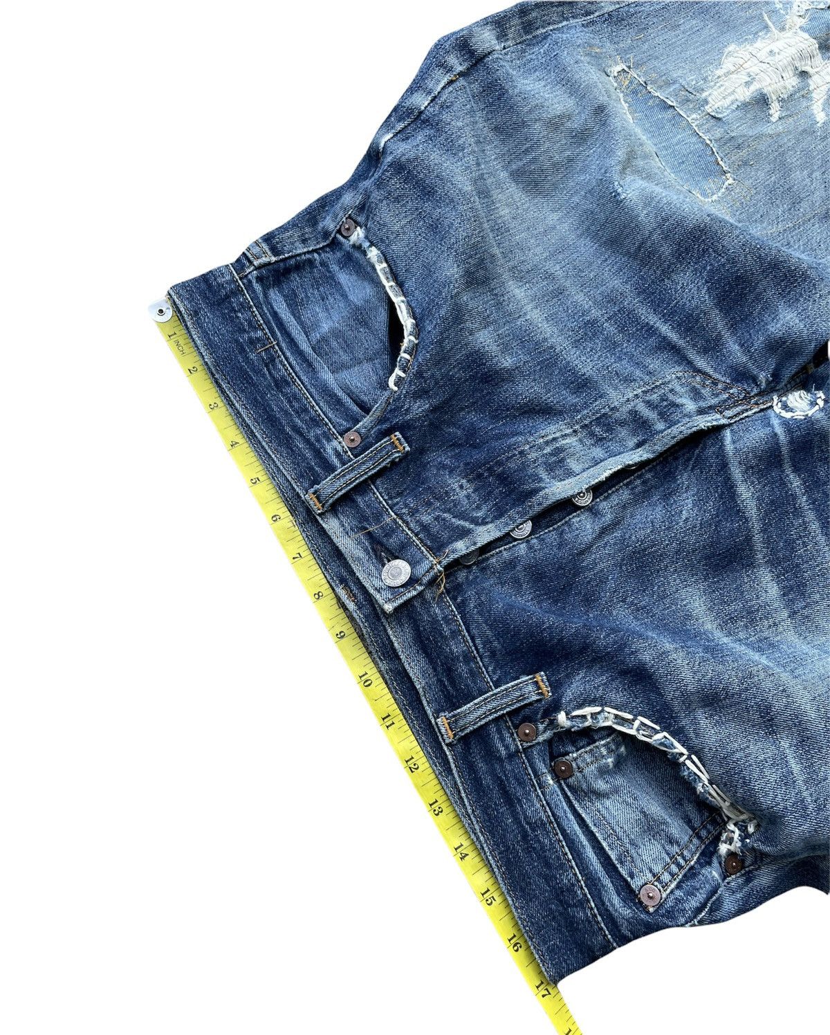 Levi's Levis 501XX E Redline Vintage 1998 Usa Aging Rework Size US 34 / EU 50 - 2 Thumbnail