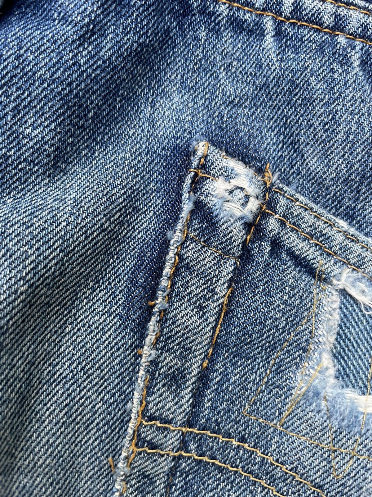 Levi's Levis 501XX E Redline Vintage 1998 Usa Aging Rework Size US 34 / EU 50 - 17 Thumbnail