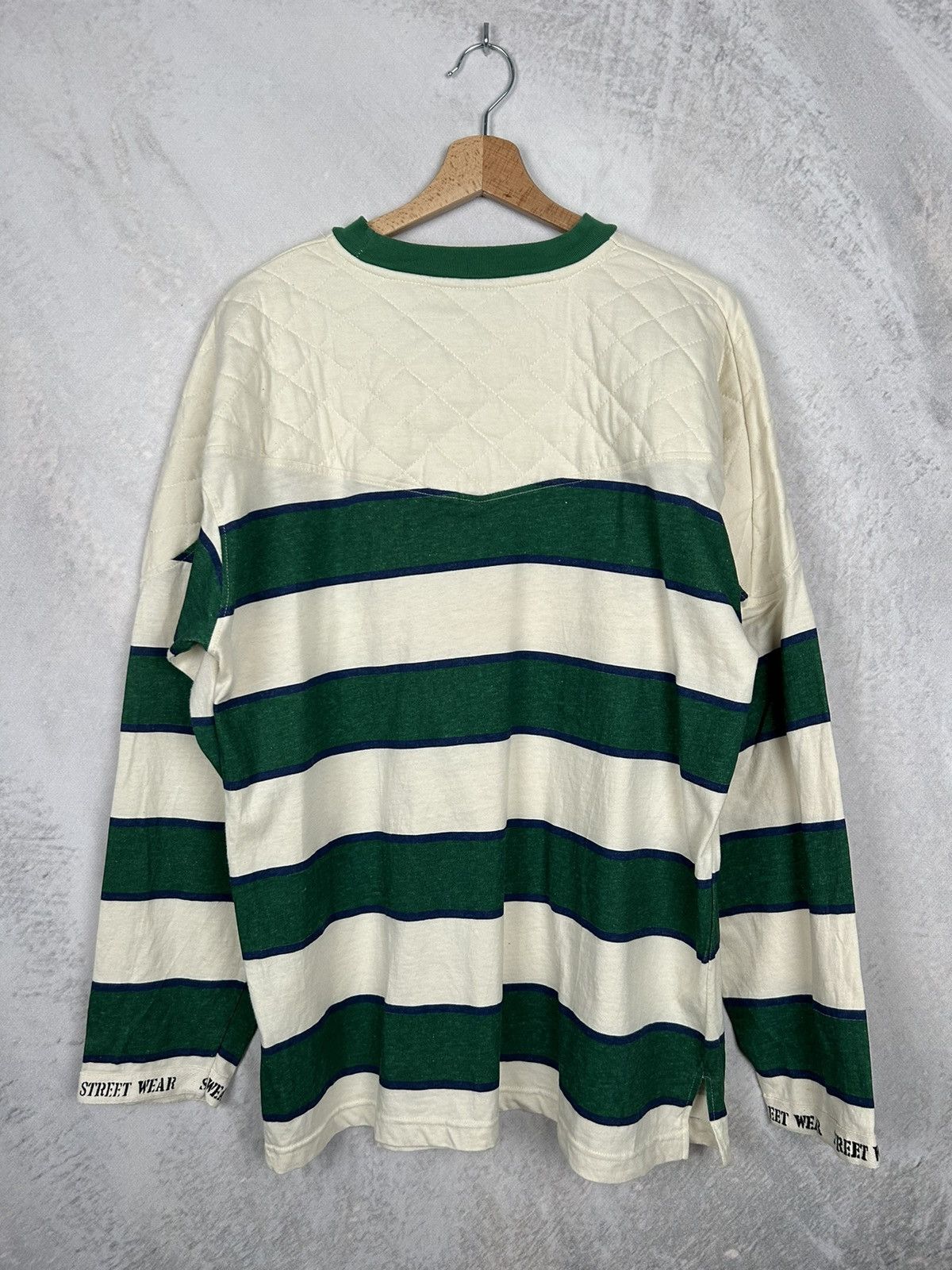 Vintage Vintage Retro Crewneck 90s Striped Skate Rock Size US L / EU 52-54 / 3 - 4 Thumbnail