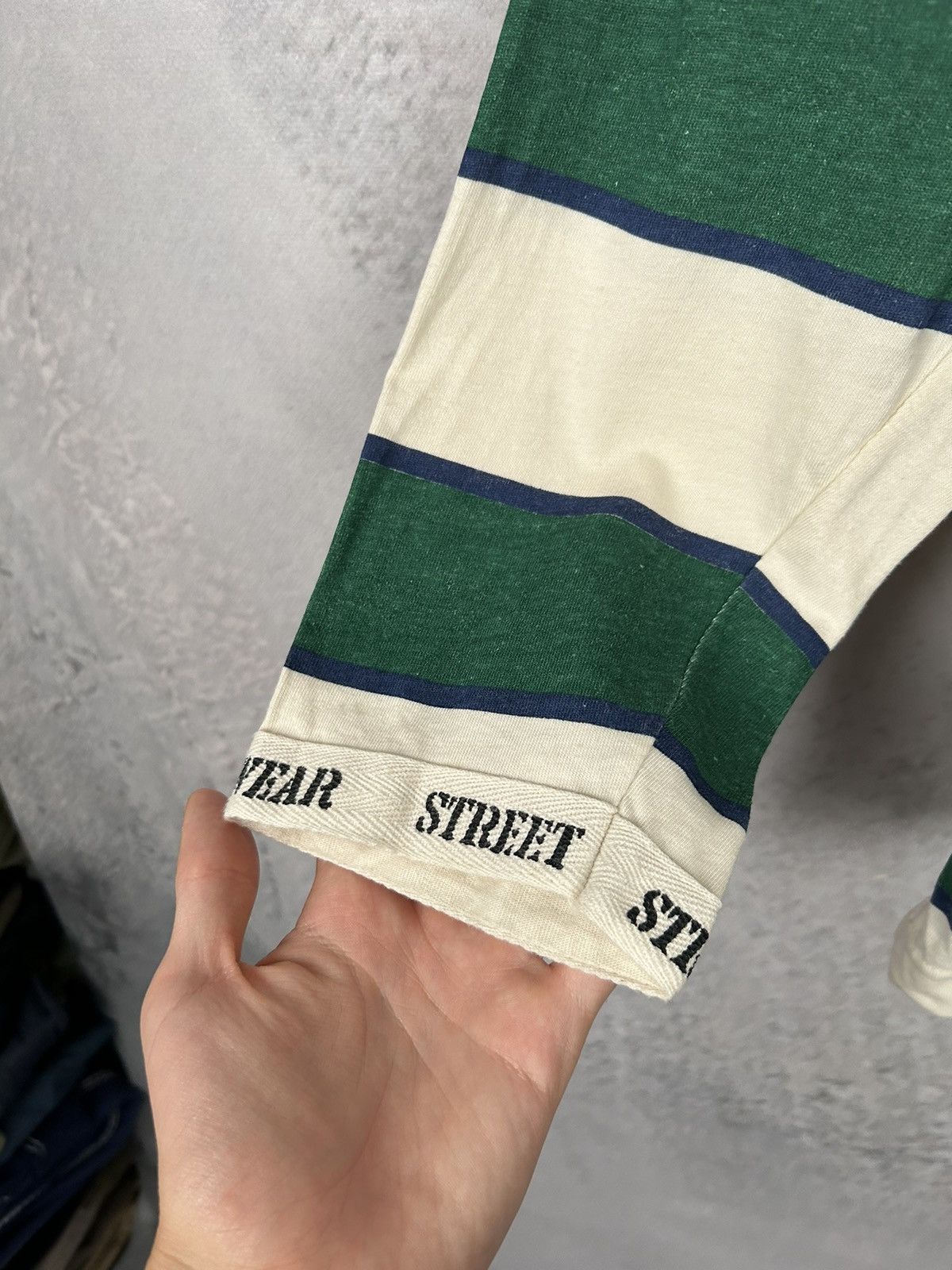 Vintage Vintage Retro Crewneck 90s Striped Skate Rock Size US L / EU 52-54 / 3 - 5 Thumbnail
