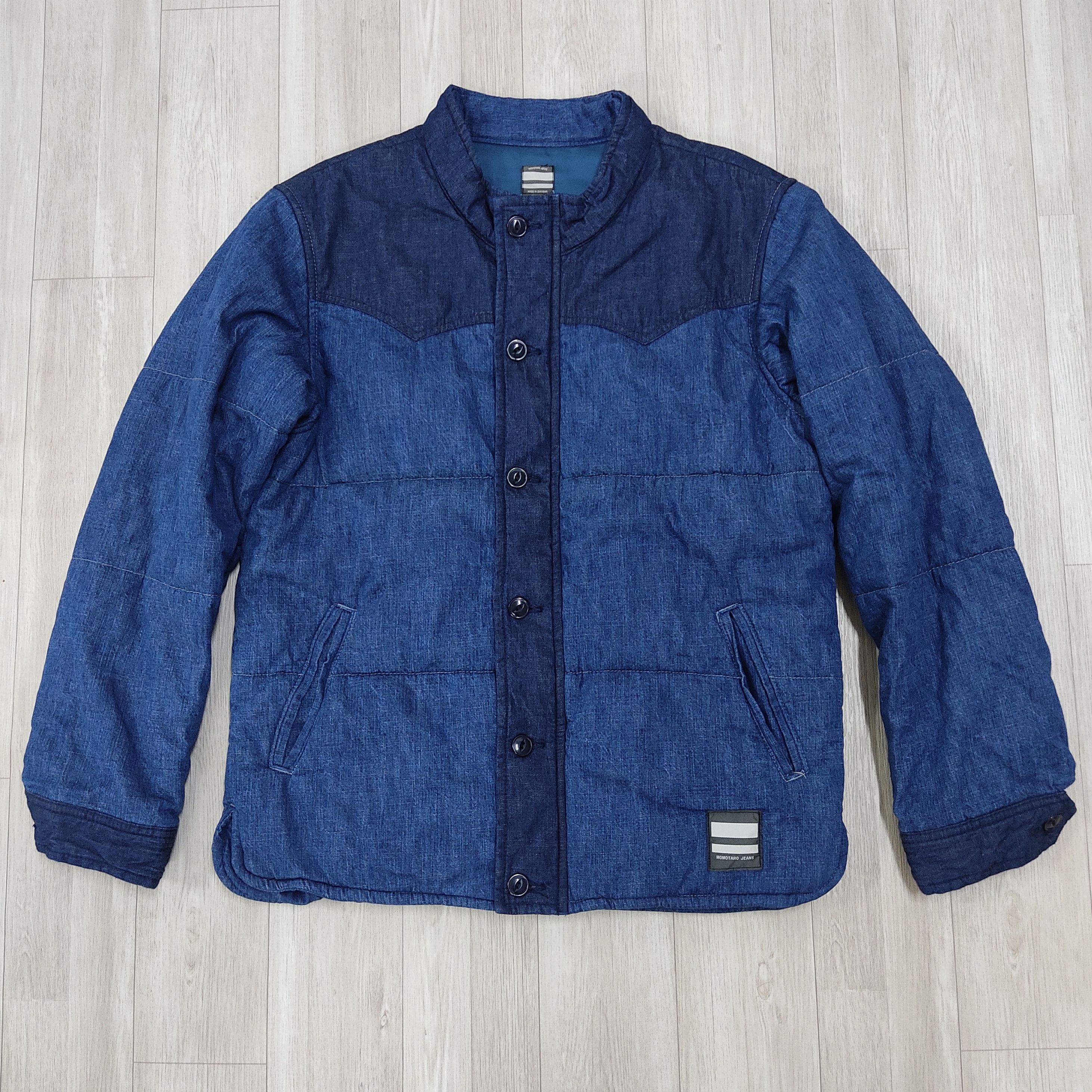 Momotaro Jeans MOMOTARO JEANS Indigo Blue Comboy Padded Denim Jacket Size US M / EU 48-50 / 2 - 3 Thumbnail