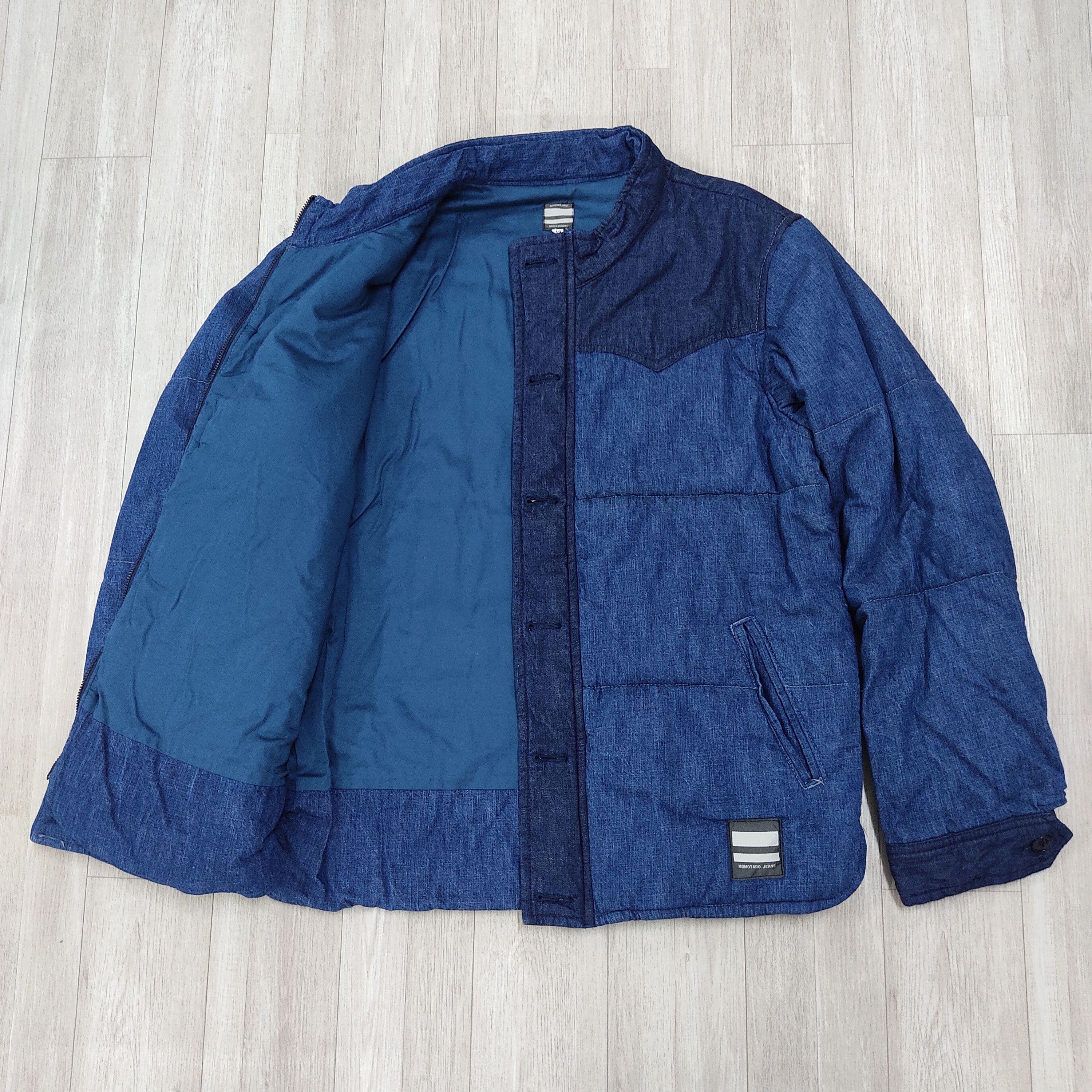 Momotaro Jeans MOMOTARO JEANS Indigo Blue Comboy Padded Denim Jacket Size US M / EU 48-50 / 2 - 8 Thumbnail