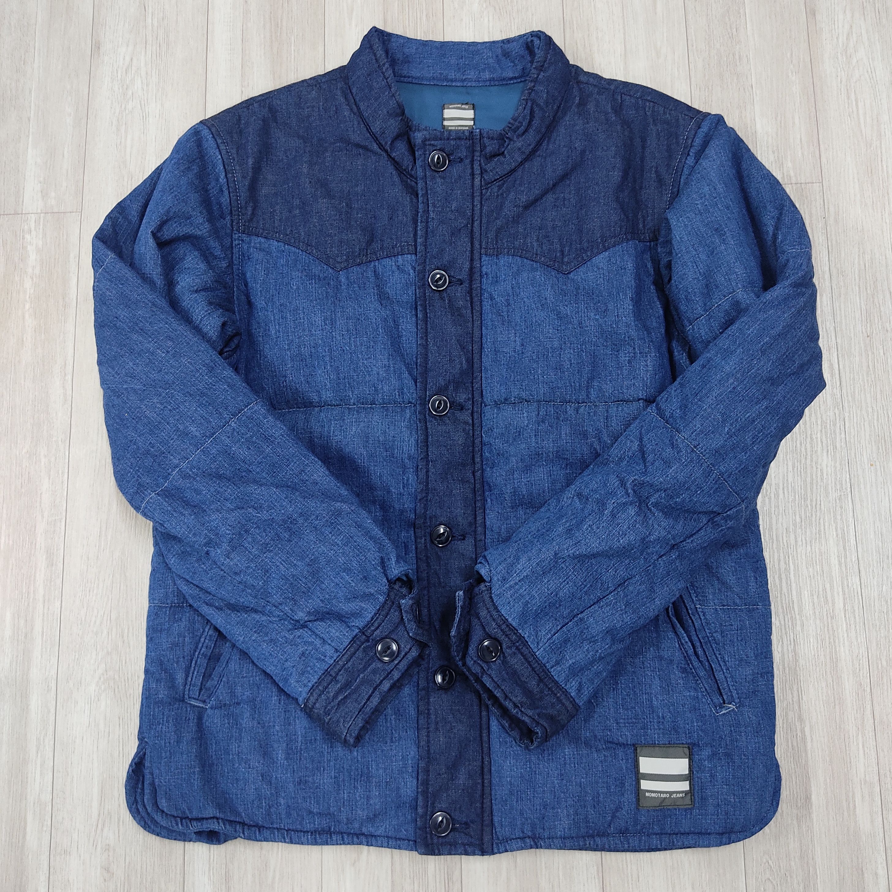 Momotaro Jeans MOMOTARO JEANS Indigo Blue Comboy Padded Denim Jacket Size US M / EU 48-50 / 2 - 5 Thumbnail