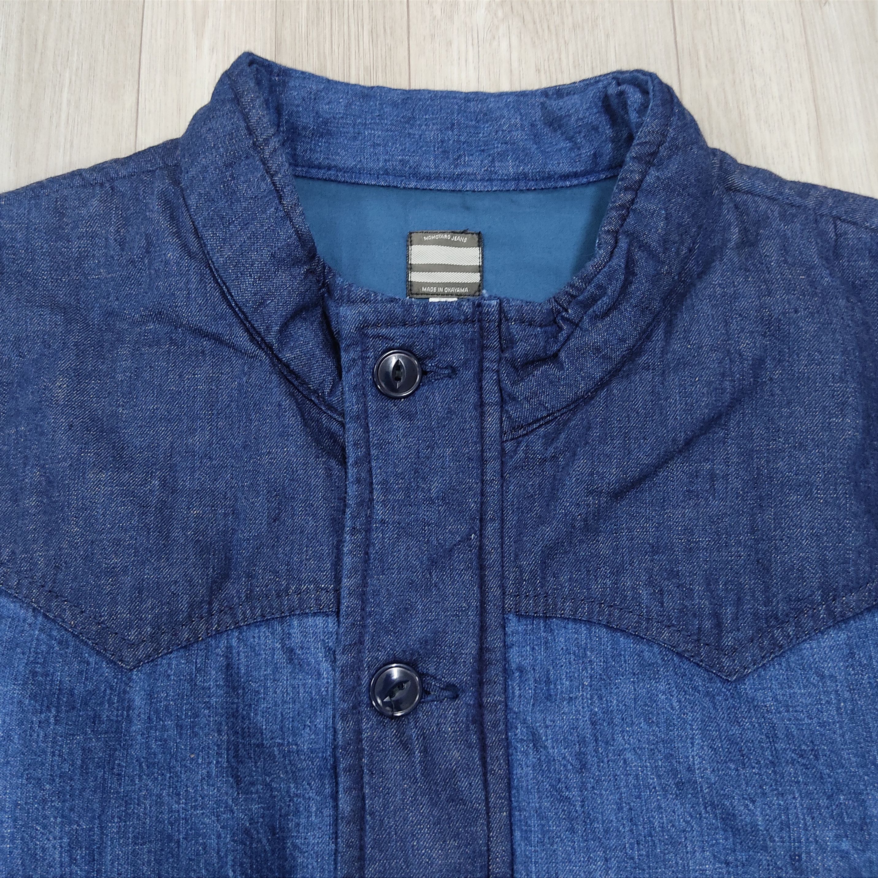 Momotaro Jeans MOMOTARO JEANS Indigo Blue Comboy Padded Denim Jacket Size US M / EU 48-50 / 2 - 6 Thumbnail
