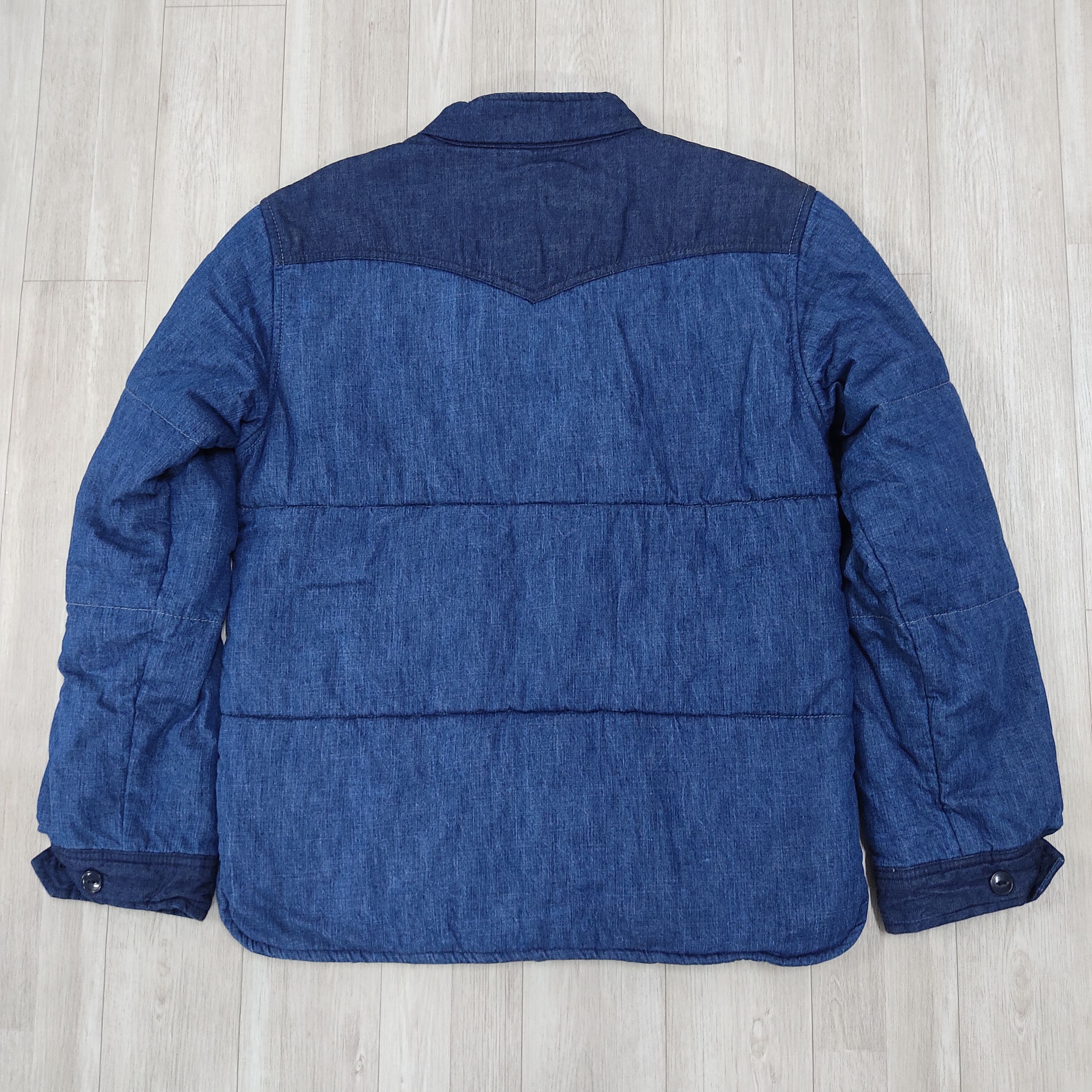Momotaro Jeans MOMOTARO JEANS Indigo Blue Comboy Padded Denim Jacket Size US M / EU 48-50 / 2 - 7 Thumbnail
