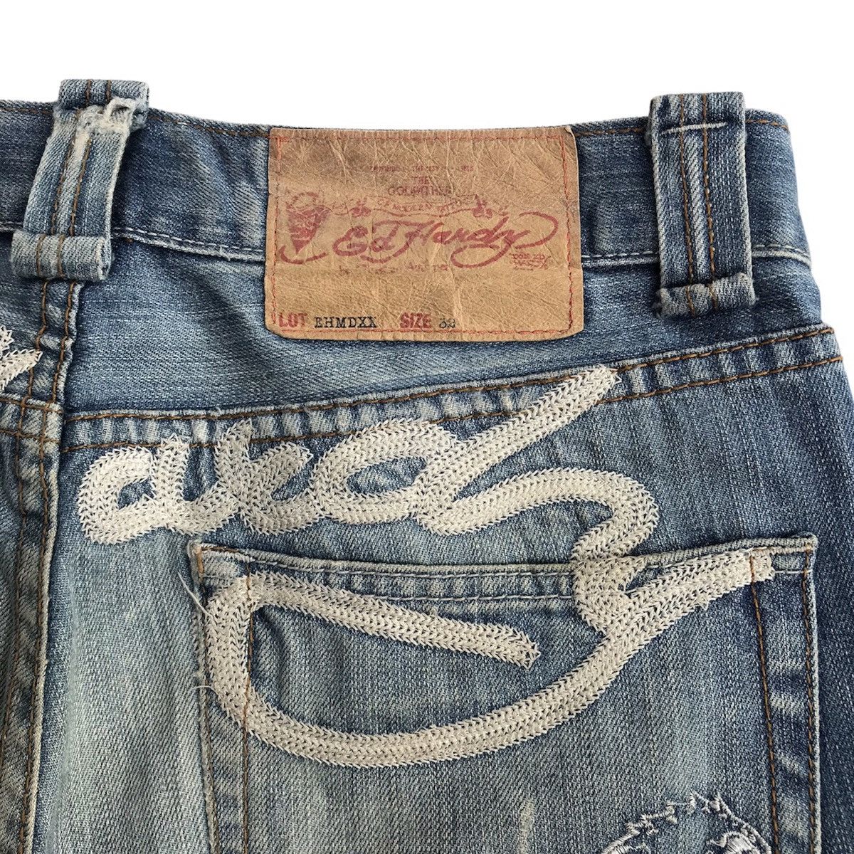 Christian Audigier × Ed Hardy ED HARDY by CHRISTIAN AUDIGIER EMBROIDERED DENIM PANTS Size US 32 / EU 48 - 5 Thumbnail
