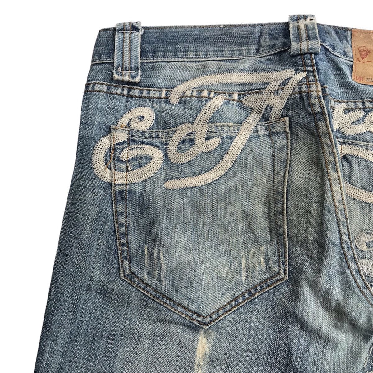 Christian Audigier × Ed Hardy ED HARDY by CHRISTIAN AUDIGIER EMBROIDERED DENIM PANTS Size US 32 / EU 48 - 4 Thumbnail