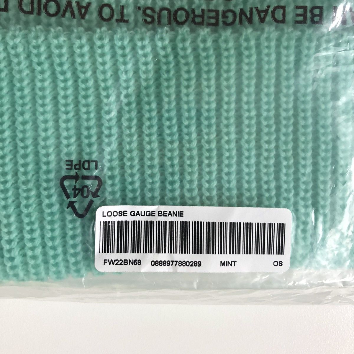 Supreme Supreme Loose Gauge Beanie (FW22) Mint Size ONE SIZE - 3 Thumbnail