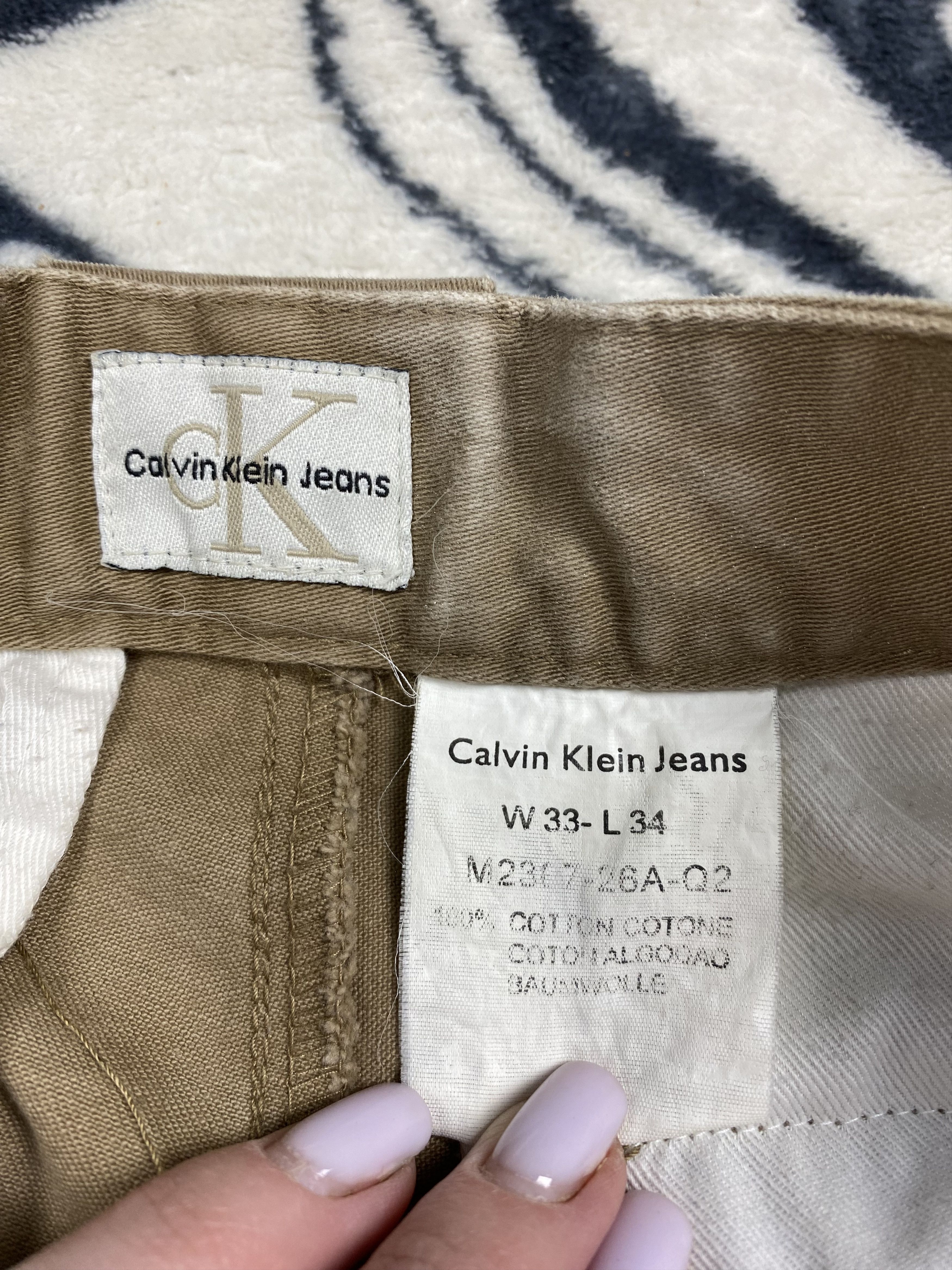 20471120 Calvin Klein Vintage Mens Cargo Pants Y2K Size US 33 - 5 Thumbnail