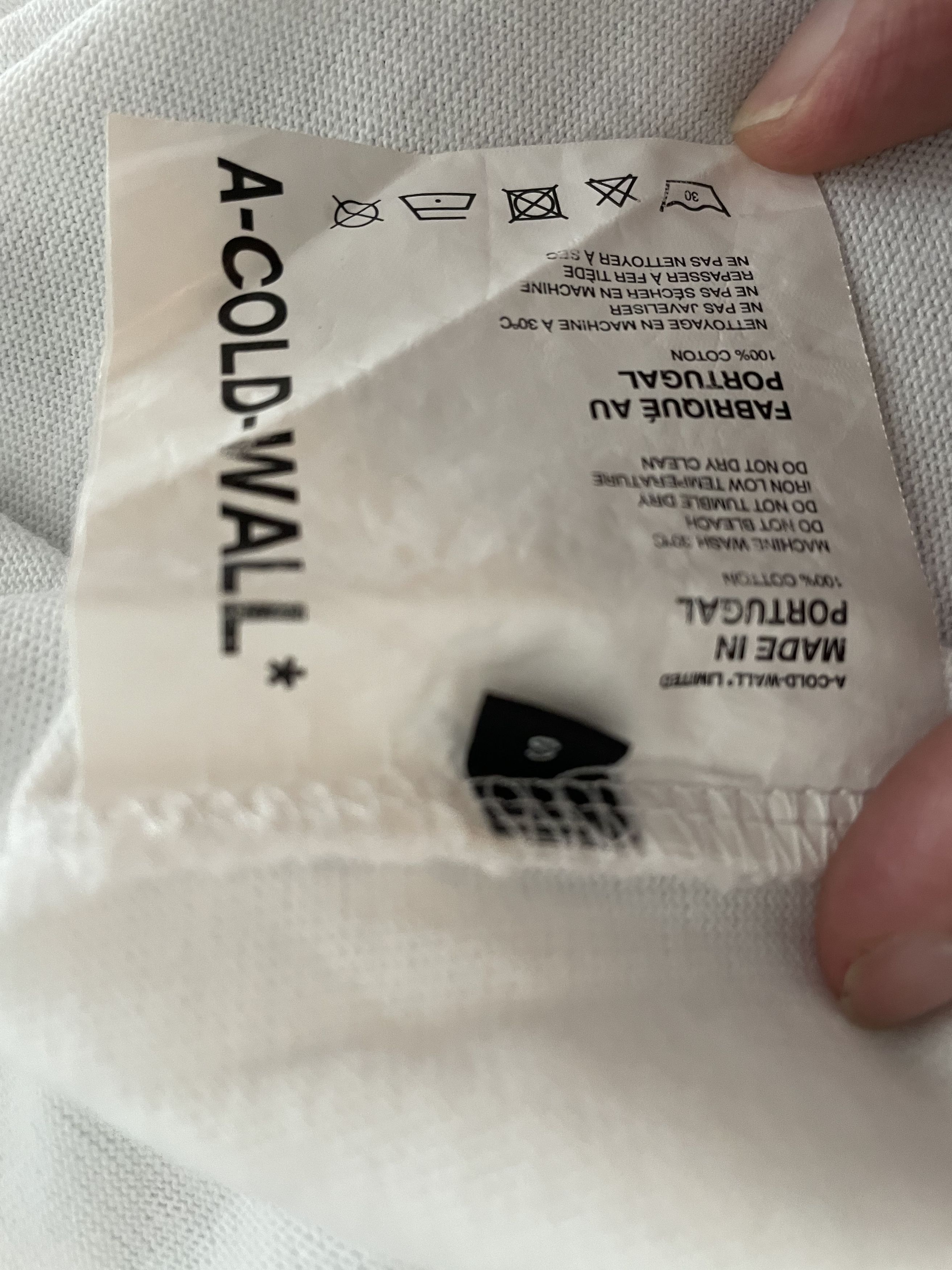 A-COLD-WALL* A cold wall classic white logo Tee tshirt White S oversize Size US S / EU 44-46 / 1 - 7 Thumbnail