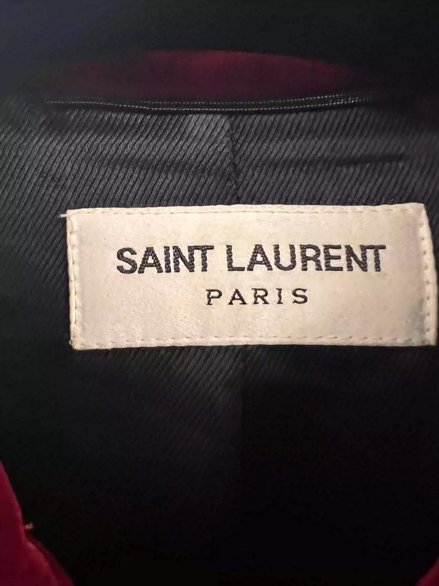 Saint Laurent Paris Saint Laurent slp16fw Red velvet note jacket Size US XS / EU 42 / 0 - 3 Thumbnail