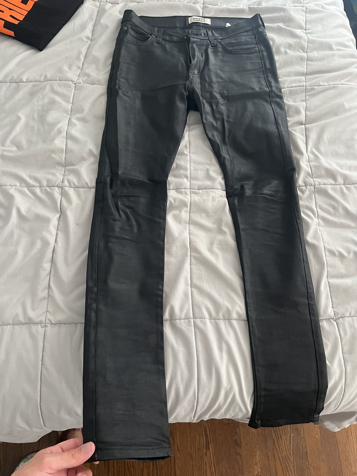Naked and famous waxed denim outlet