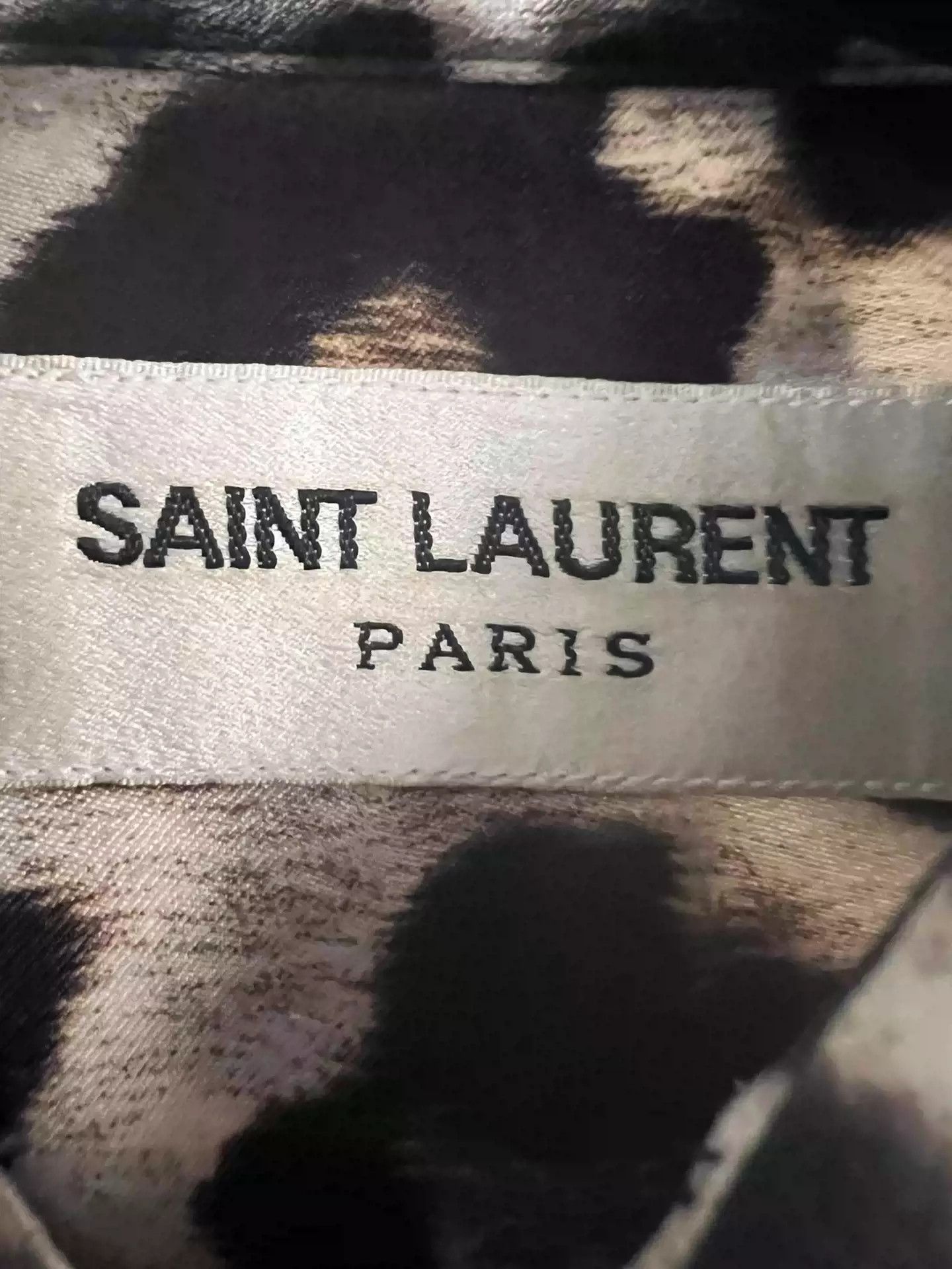 Saint Laurent Paris Saint Laurent SLP14 Autumn/Winter silk leopard print shirt Size US M / EU 48-50 / 2 - 2 Thumbnail
