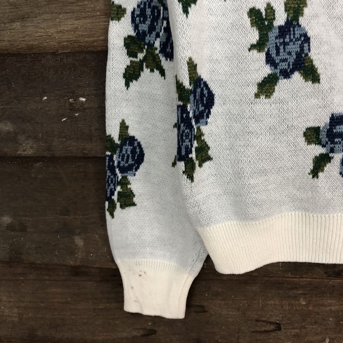 Homespun Knitwear × Japanese Brand GU art Japan White Knitwear #528B Size US S / EU 44-46 / 1 - 6 Thumbnail