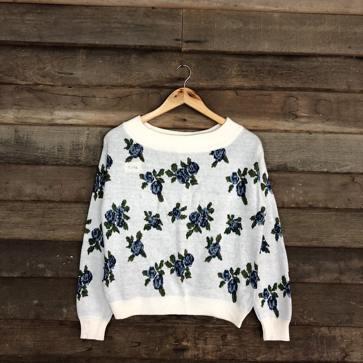 Homespun Knitwear × Japanese Brand GU art Japan White Knitwear #528B Size US S / EU 44-46 / 1 - 3 Thumbnail