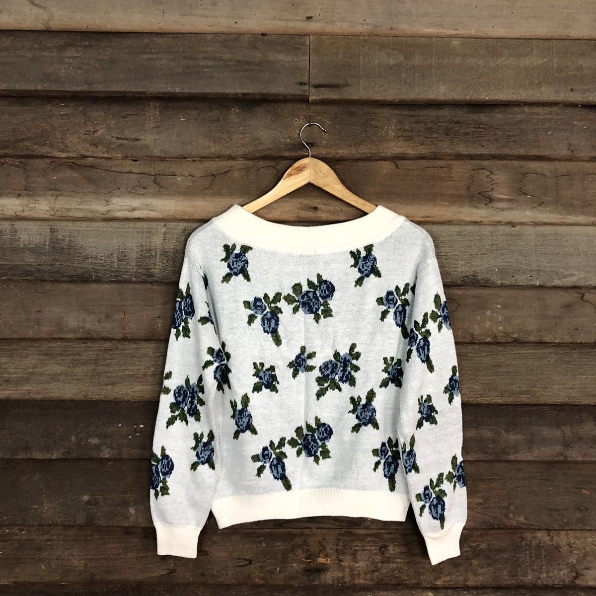 Homespun Knitwear × Japanese Brand GU art Japan White Knitwear #528B Size US S / EU 44-46 / 1 - 12 Thumbnail