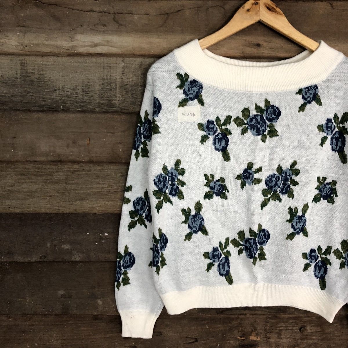 Homespun Knitwear × Japanese Brand GU art Japan White Knitwear #528B Size US S / EU 44-46 / 1 - 7 Thumbnail