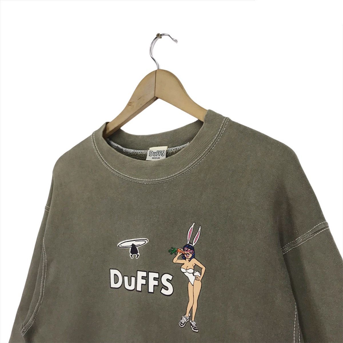 Powell Peralta × Vintage 90’s Duffs Skateboard Sexy Bunny Sweatshirt Crewneck Size US M / EU 48-50 / 2 - 4 Thumbnail