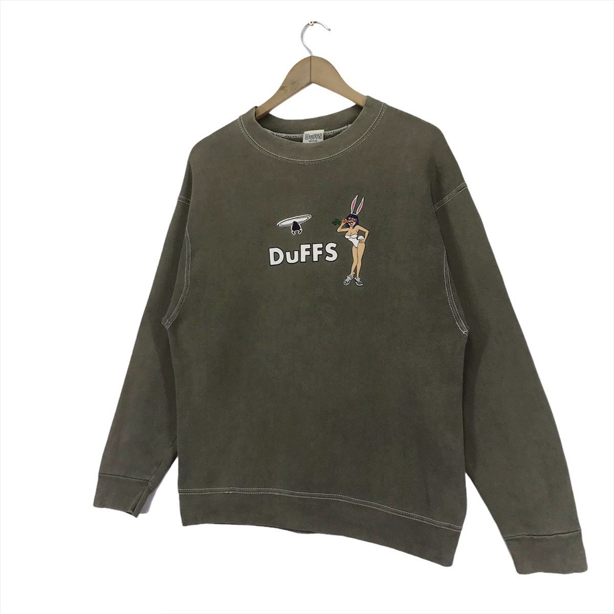 Powell Peralta × Vintage 90’s Duffs Skateboard Sexy Bunny Sweatshirt Crewneck Size US M / EU 48-50 / 2 - 3 Thumbnail