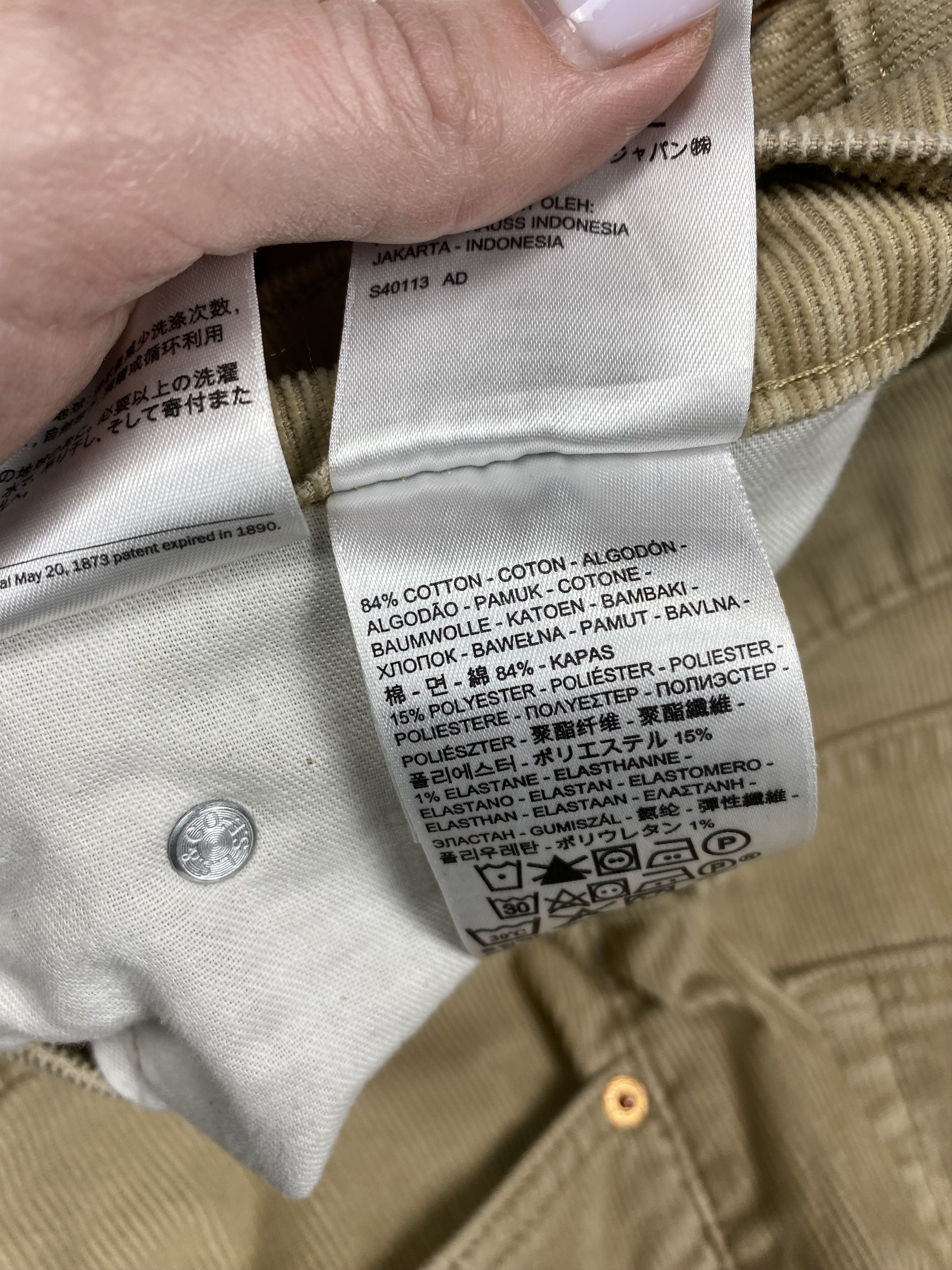 Levi's Levis 514 Vintage Mens Corduroy Pants Size US 36 / EU 52 - 9 Thumbnail