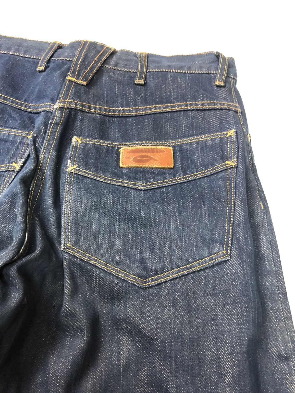 image of Bape Old Skool Disstressed Selvedge Denim in Blue, Men's (Size 30)