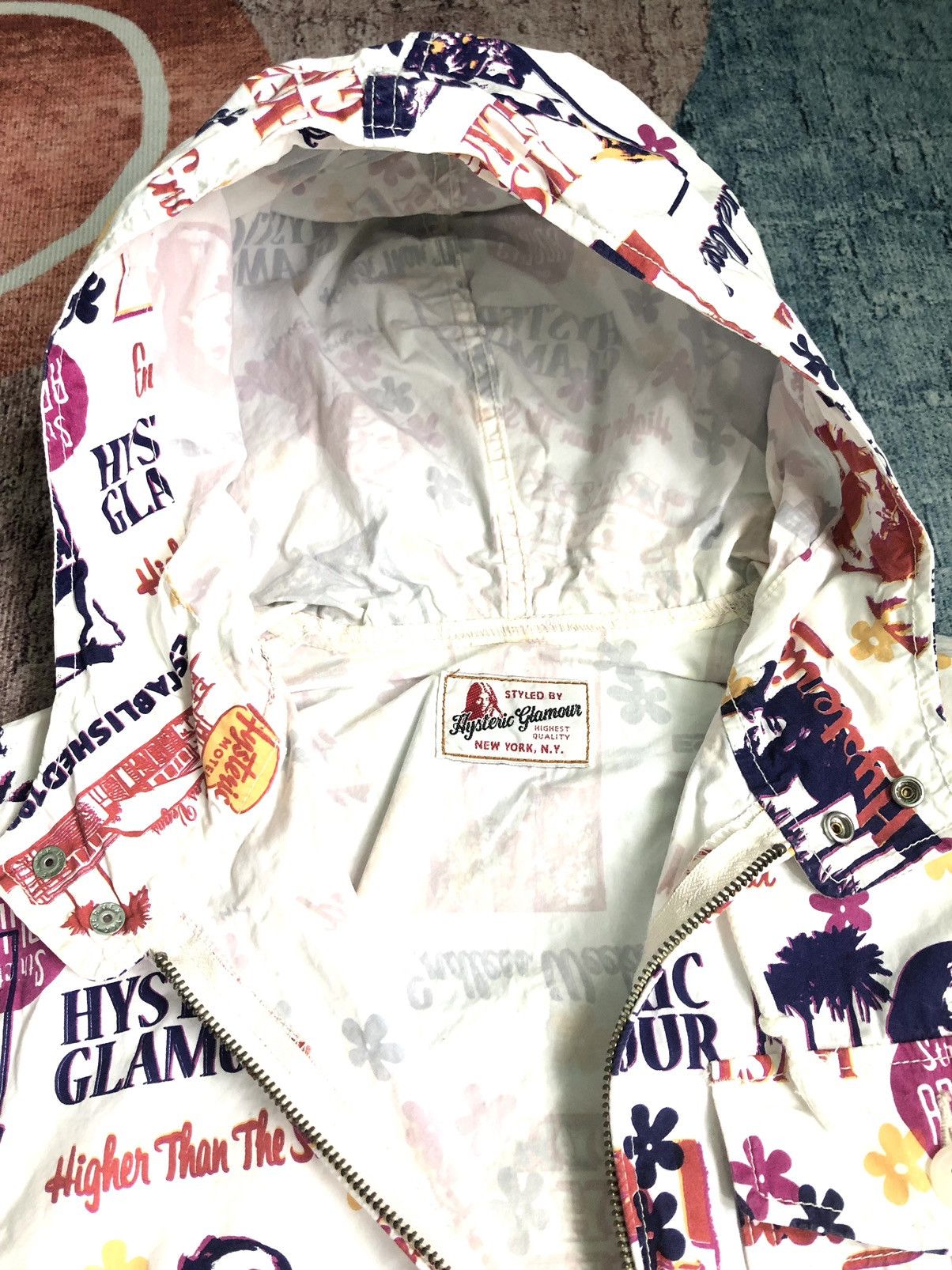 Hysteric Glamour HYSTERIC GLAMOUR SEXY GIRL HAWAII MOTIF OVER PRINT JACKET Size US M / EU 48-50 / 2 - 8 Thumbnail