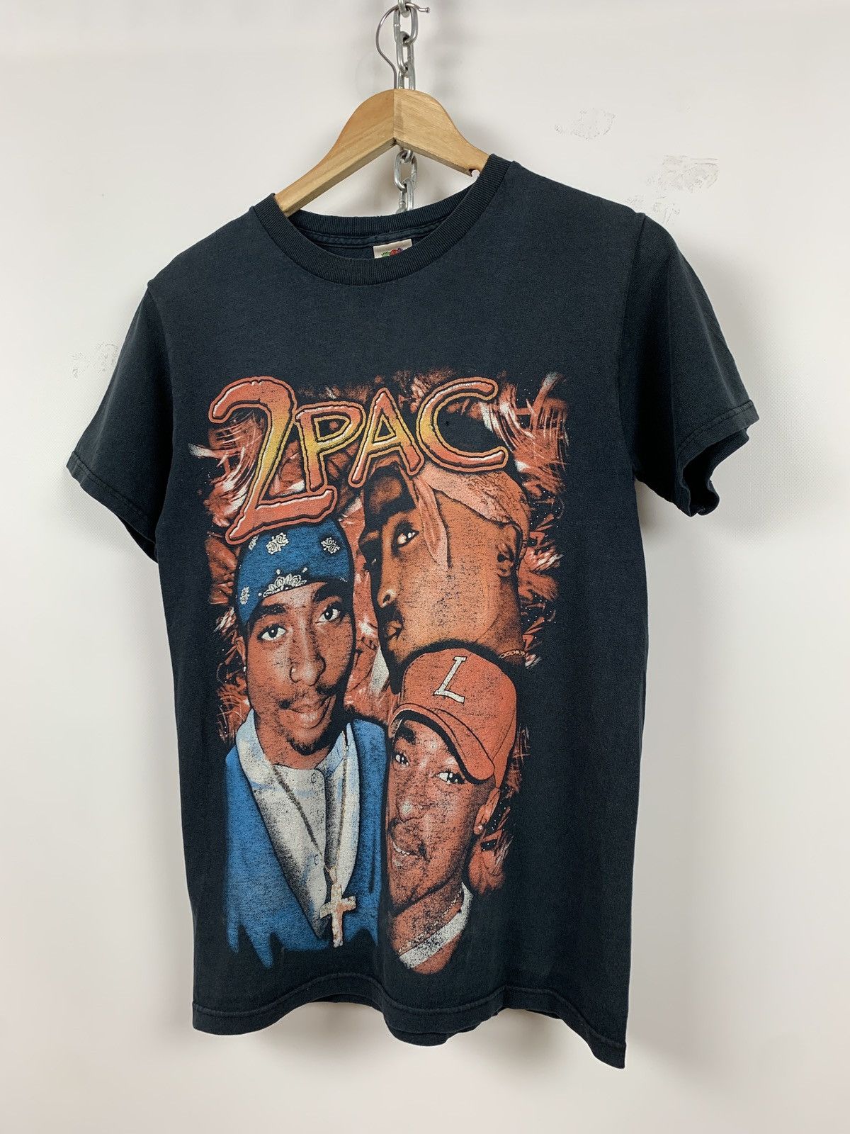 Band Tees 00s Vintage 2Pac Tupac Double Sided Big Logo T-Shirt Size US S / EU 44-46 / 1 - 6 Thumbnail